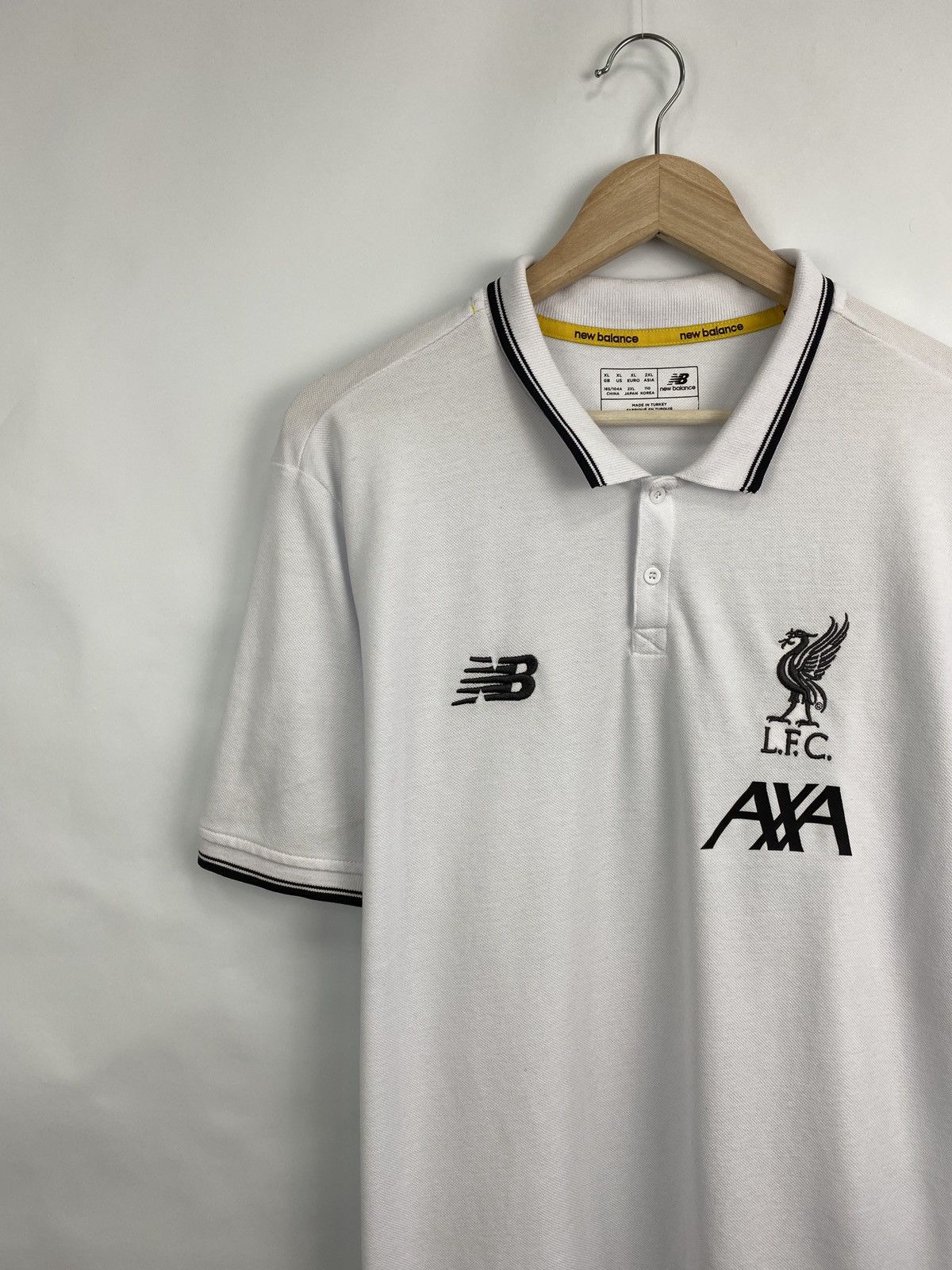 New Balance 🏴󠁧󠁢󠁥󠁮󠁧󠁿 Liverpool New Balance Polo T-Shirt Soccer Jersey Rare Y2K Size US XL / EU 56 / 4 - 2 Thumbnail