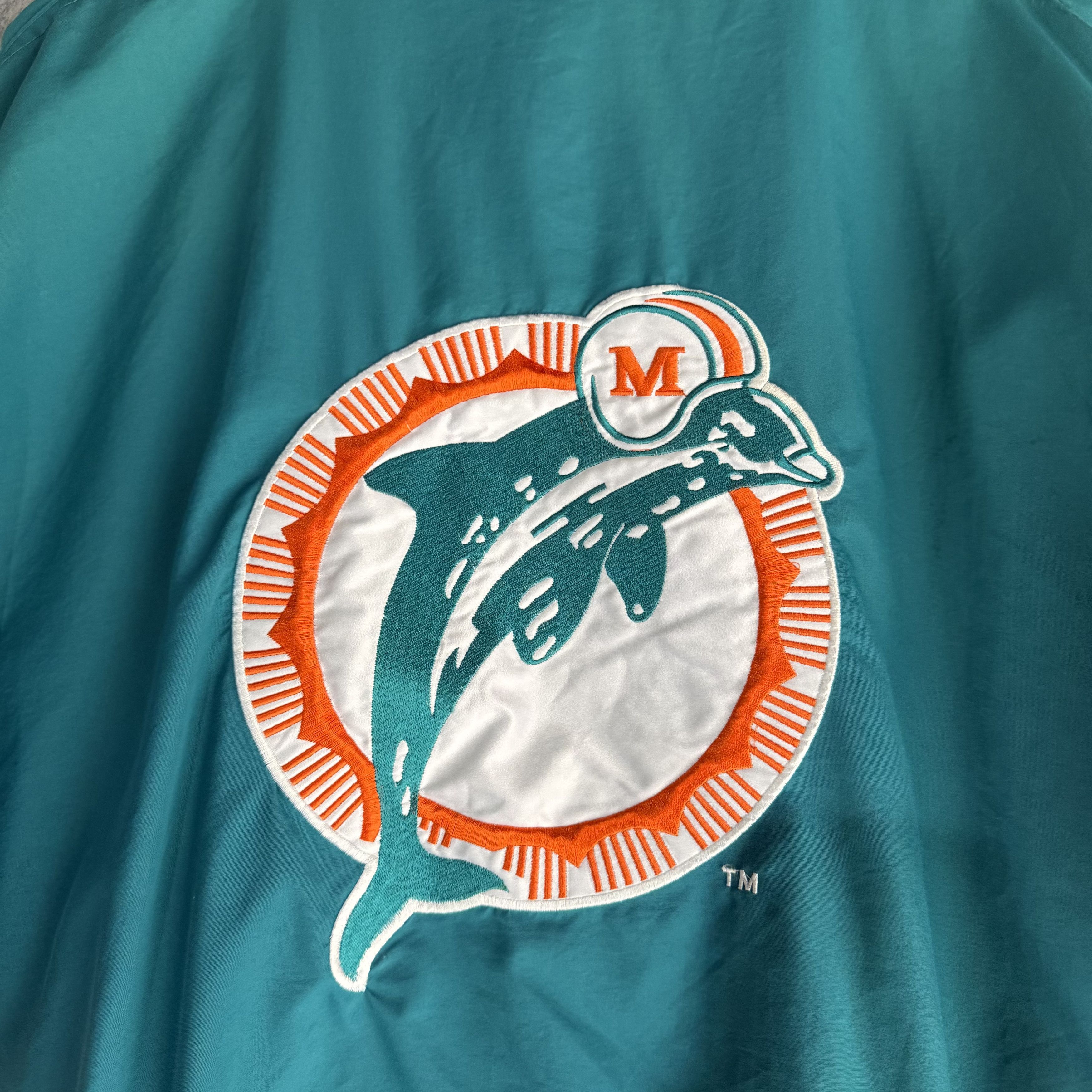 Logo 7 Vtg Miami Dolphins Windbreaker Jacket Logo 7 Mens Large Size US L / EU 52-54 / 3 - 7 Thumbnail
