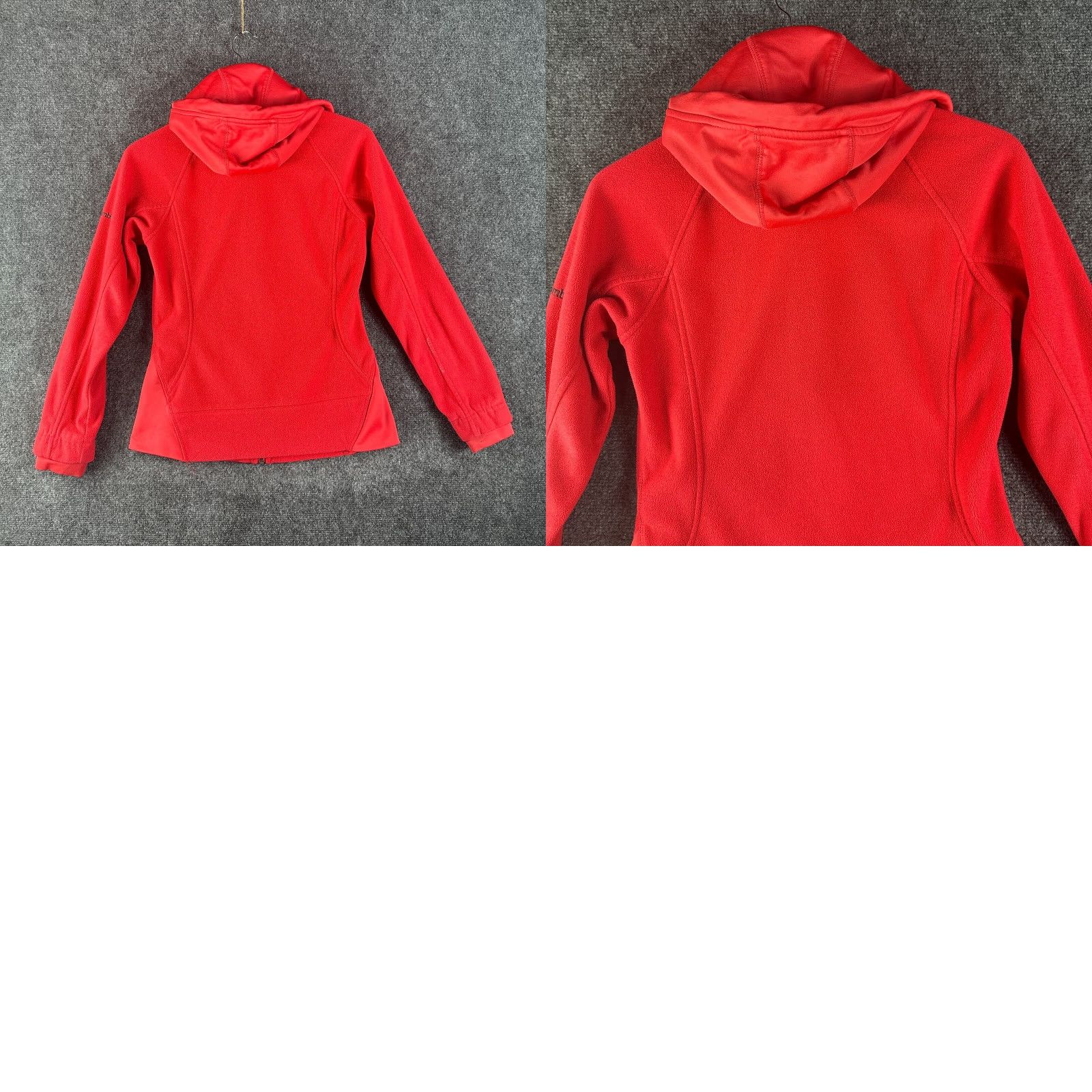 Logo 7 Columbia Jacket Womens XS Red Fleece Hooded Full Zip Pockets Logo Jacket Size XS / US 0-2 / IT 36-38 - 8 Thumbnail