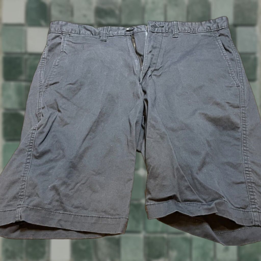 George George Shorts Mens Size 32 Gray Cargo Flat Front Zip Pocketed Stretch Regular Modern Rise 12in+ (George) Size US 32 / EU 48 - 1 Thumbnail