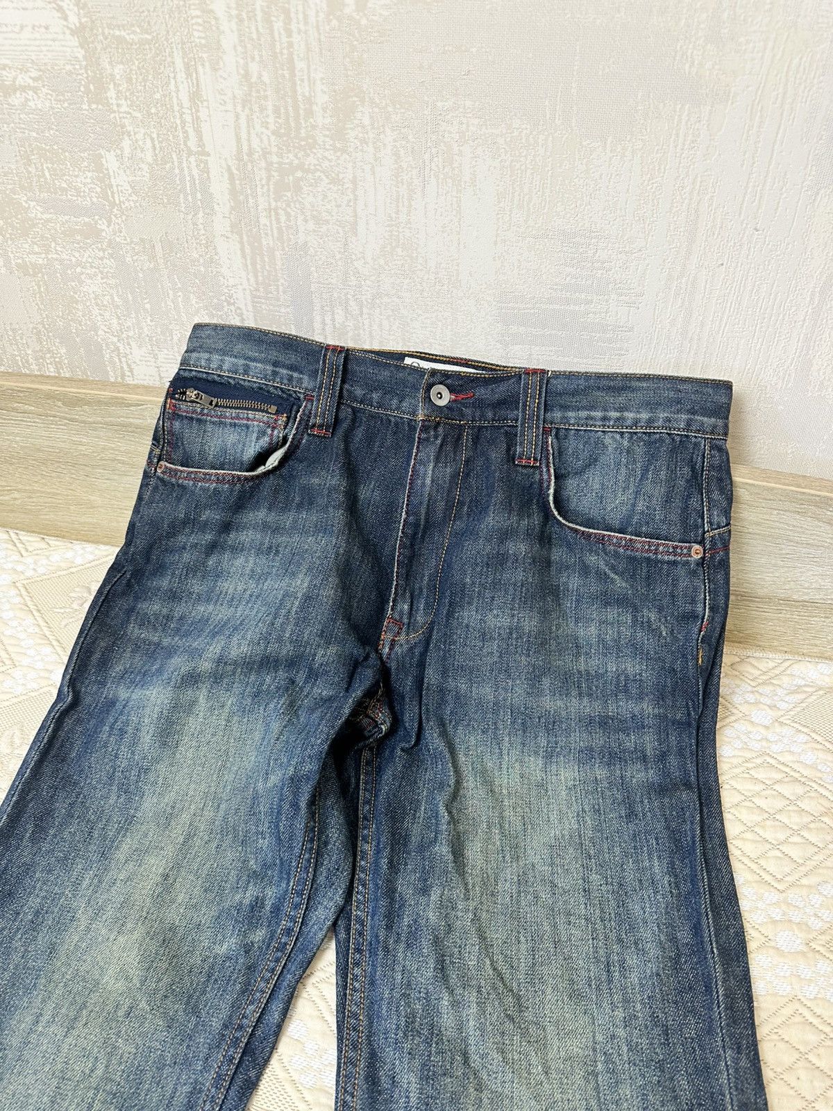 Quiksilver 🔥 Quiksilver Rare Vintage Faded Washed Denim Jeans Pants Y2K Size US 34 / EU 50 - 6 Thumbnail