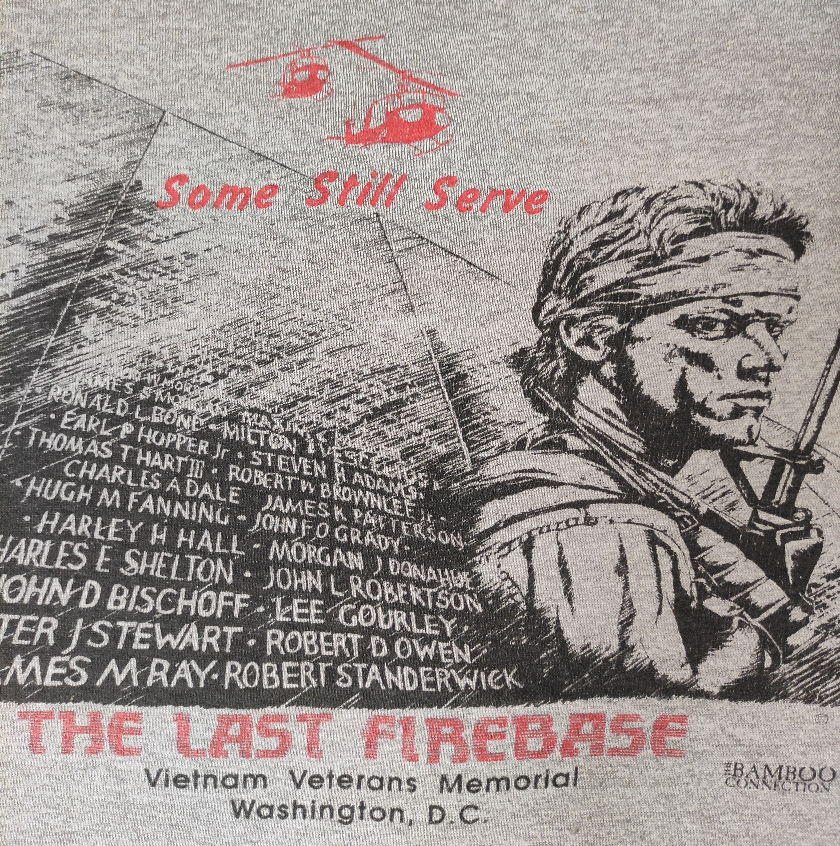 Vintage Vietnam Veterans Memorial T Shirt Vintage 80s Single Stitch Size US XL / EU 56 / 4 - 13 Thumbnail