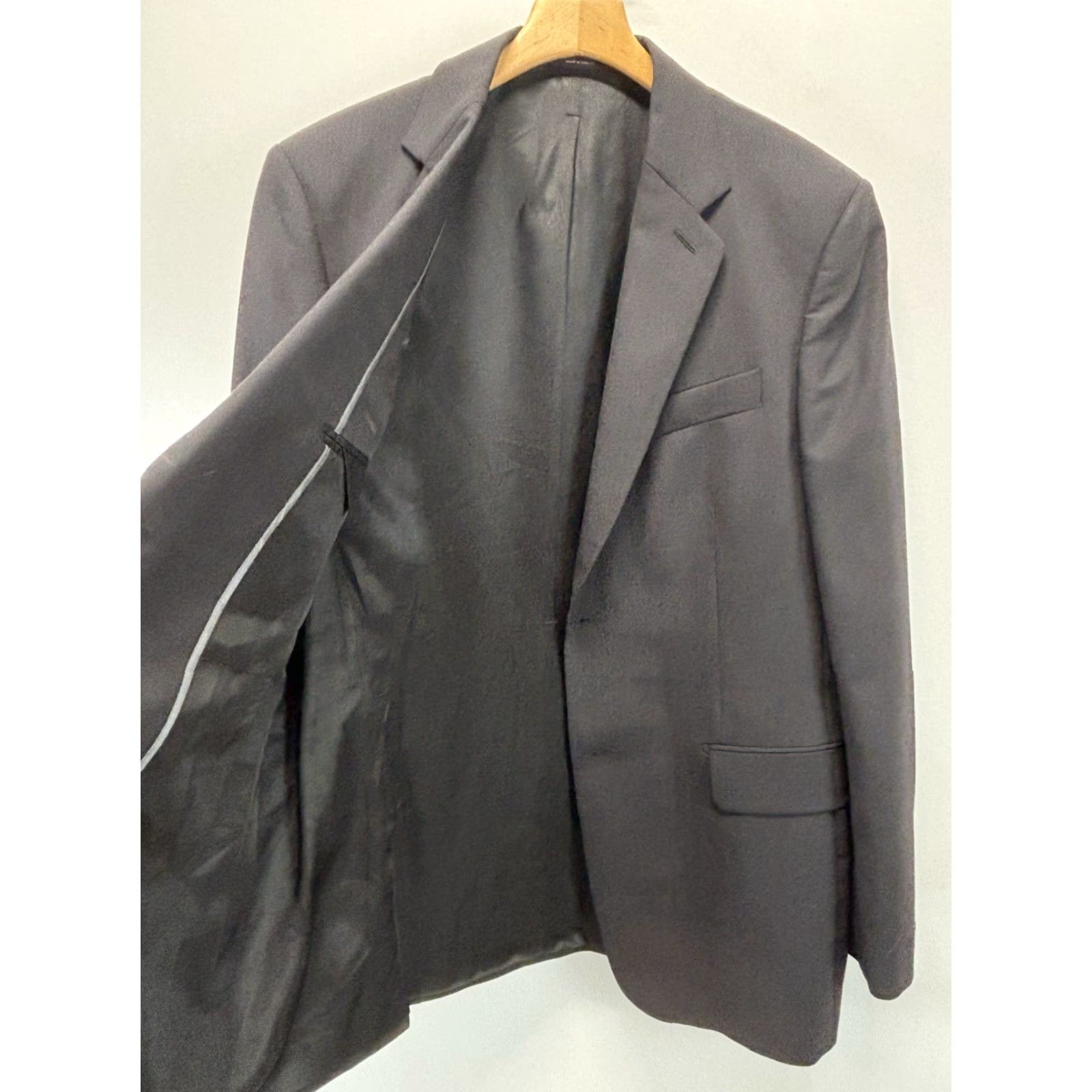 Express EXPRESS Black Blazer Jacket 40R Mens Classic Wool Solid Business Career Size 40R - 4 Thumbnail