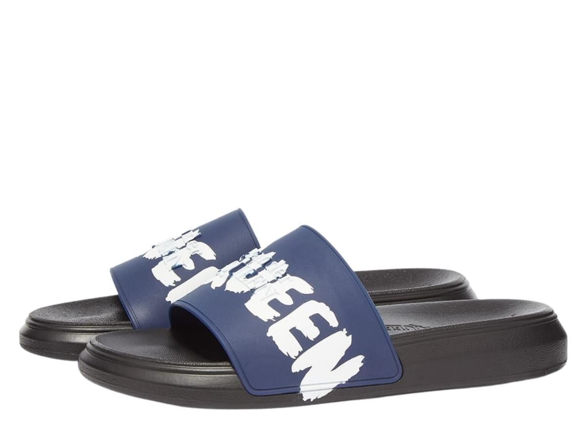 Alexander McQueen o1y1024 Slip On in Navy Blue/Black Size US 8 / EU 41 - 1 Thumbnail