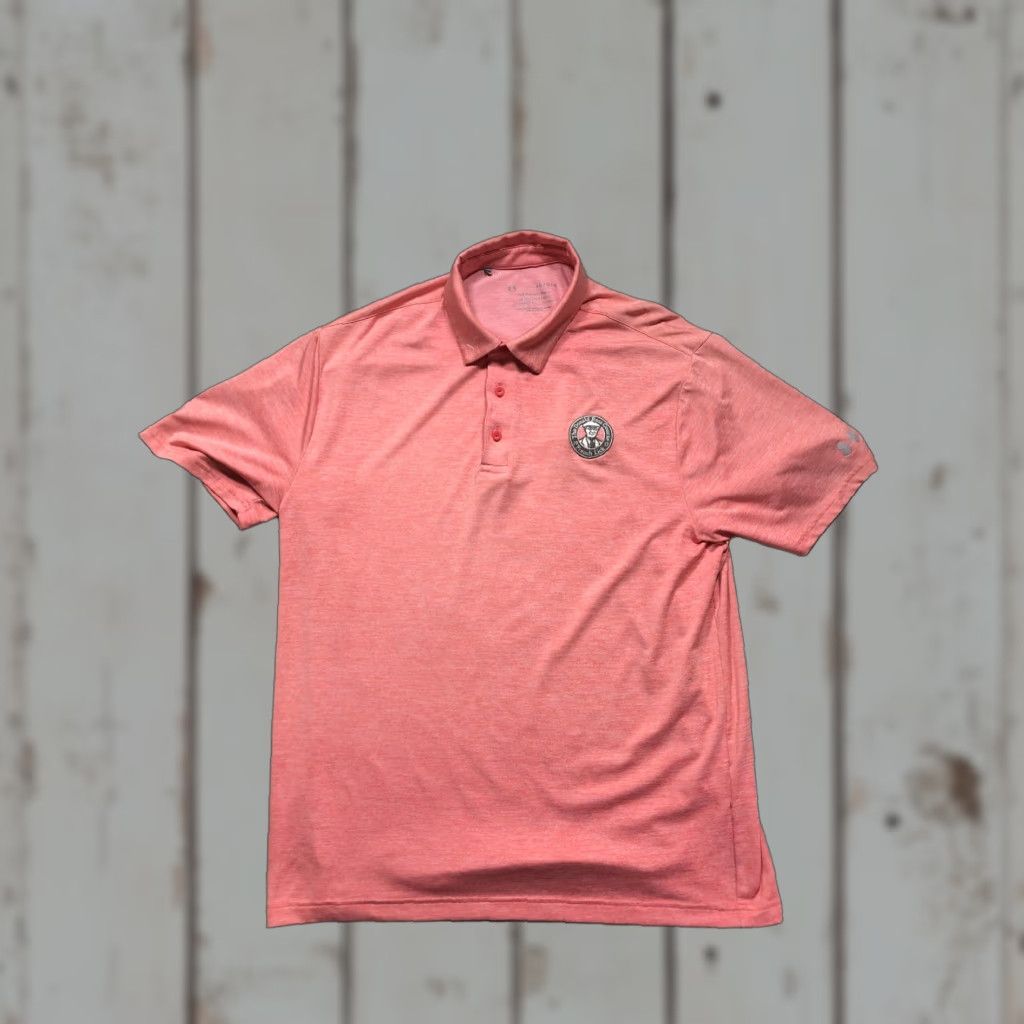 Under Armour Under Armour Playoff Polo Shirt Mens Large Pink Golf Short Sleeve Jersey Polo Size US L / EU 52-54 / 3 - 1 Thumbnail