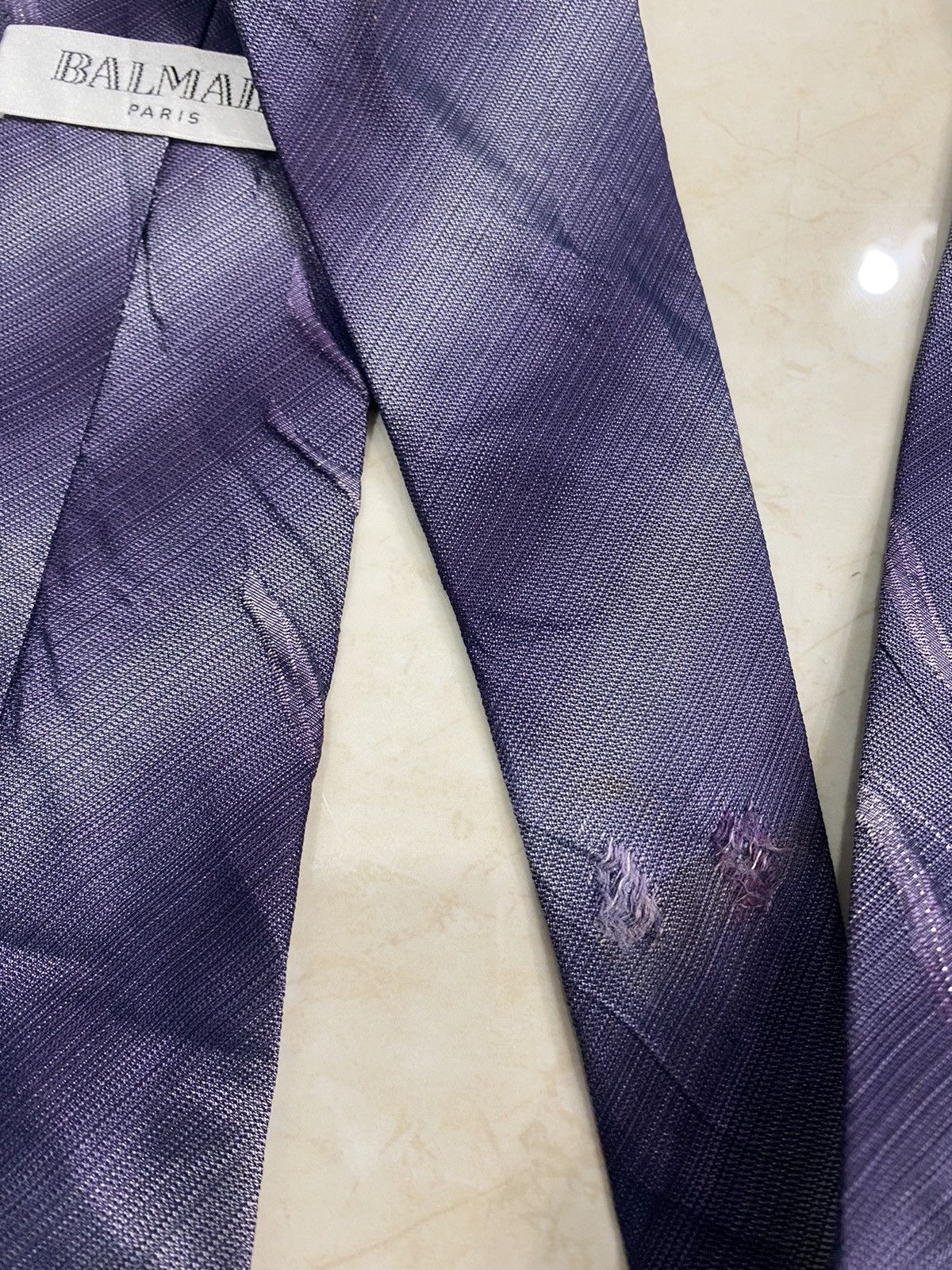 Balmain × Vintage 💥VINTAGE BALMAIN Paris necktie silk tie Size ONE SIZE - 7 Thumbnail