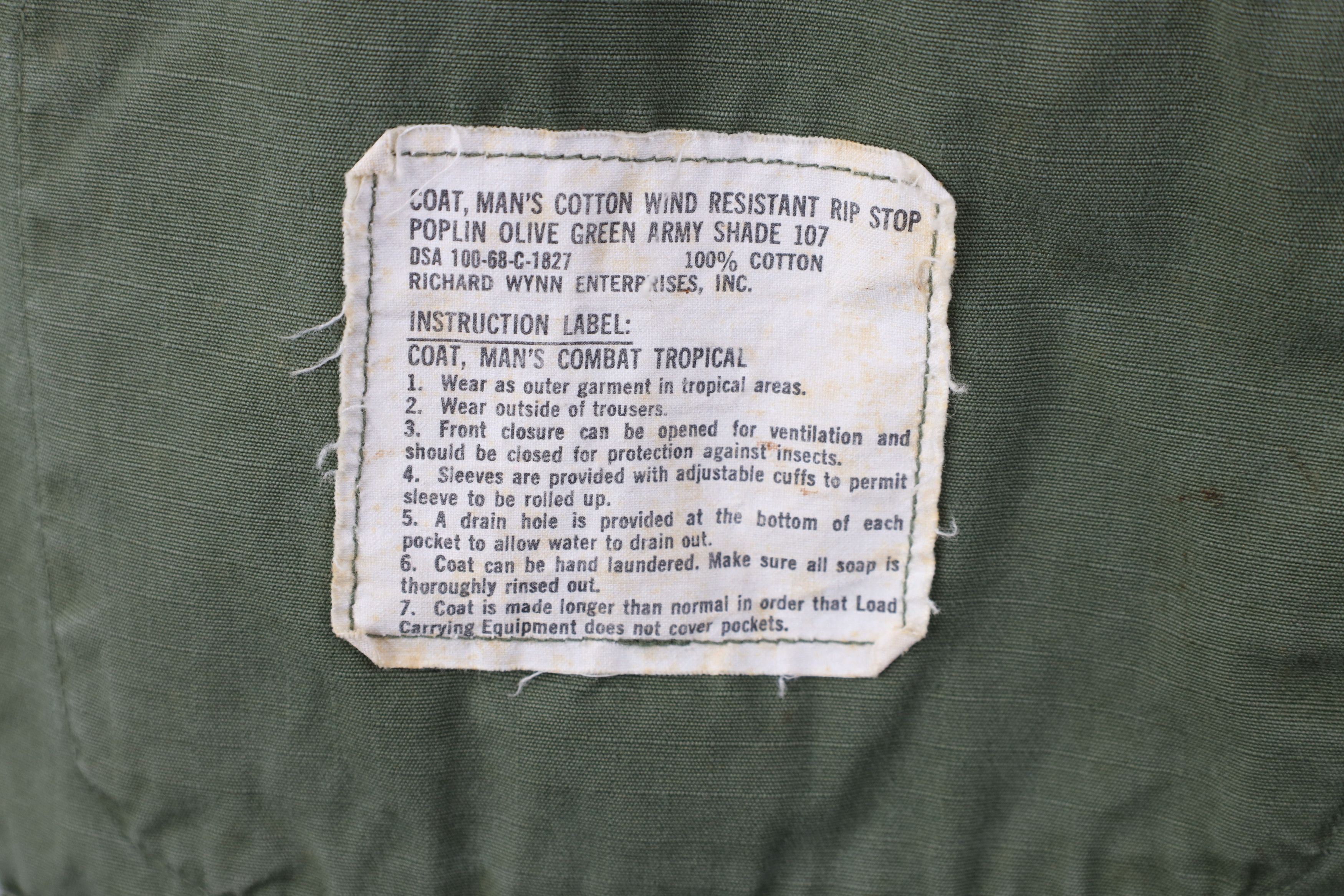 Vintage Vintage 60s Vietnam War USGI 107 Ripstop Coat Jacket USA Size US S / EU 44-46 / 1 - 12 Thumbnail