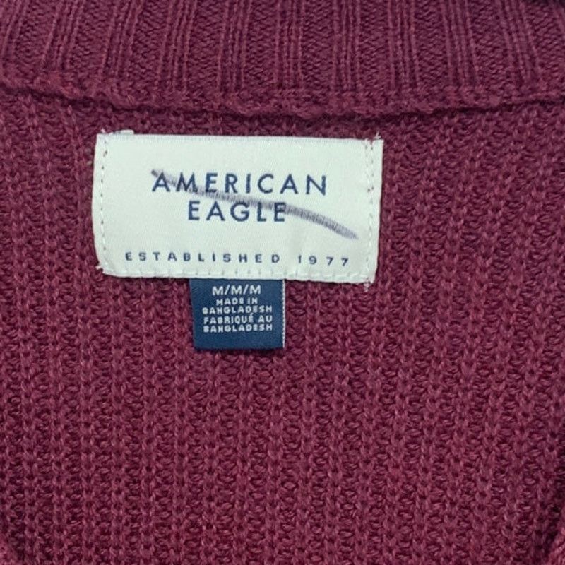 American Eagle Outfitters New American Eagle Womens Medium Cotton Blend Knit Sweater Size M / US 6-8 / IT 42-44 - 3 Thumbnail