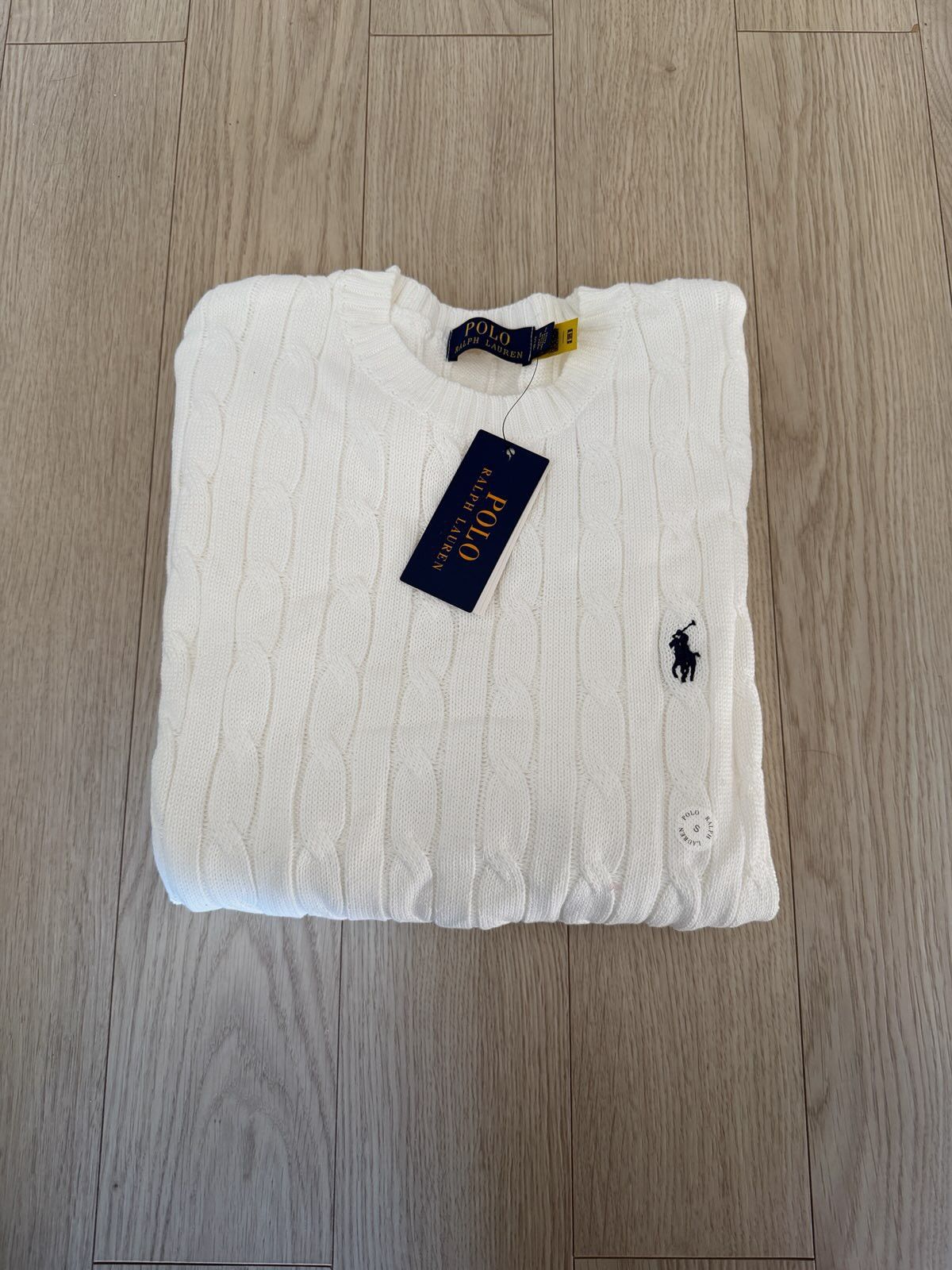 Ralph Lauren Polo Ralph Lauren White knitted sweater Size S / US 4 / IT 40 - 1 Thumbnail
