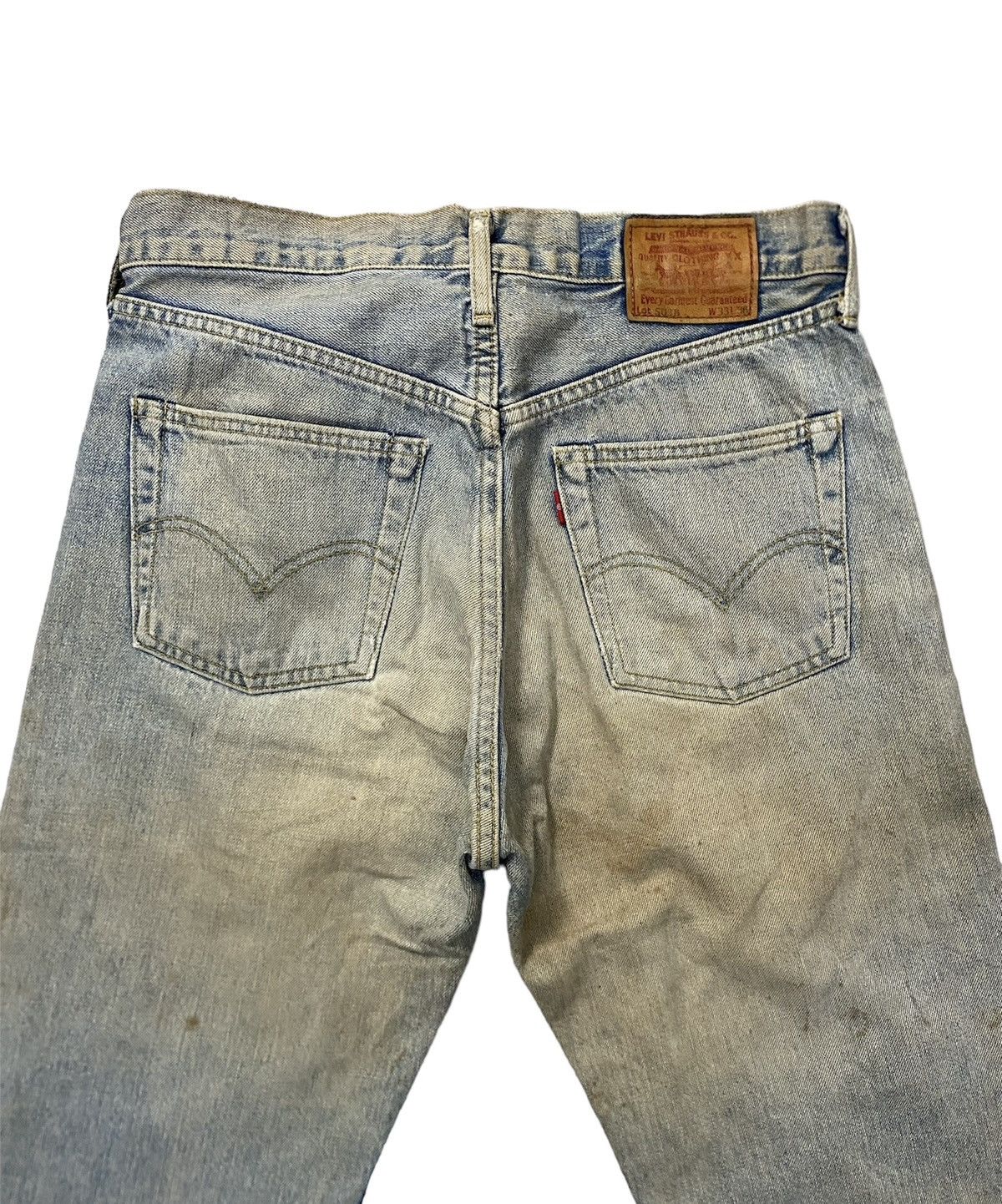 Levi's Vintage Clothing Thrashed Vintage Levis Big E 503 Ripped Denim Selvedge Japan Size US 33 - 6 Thumbnail