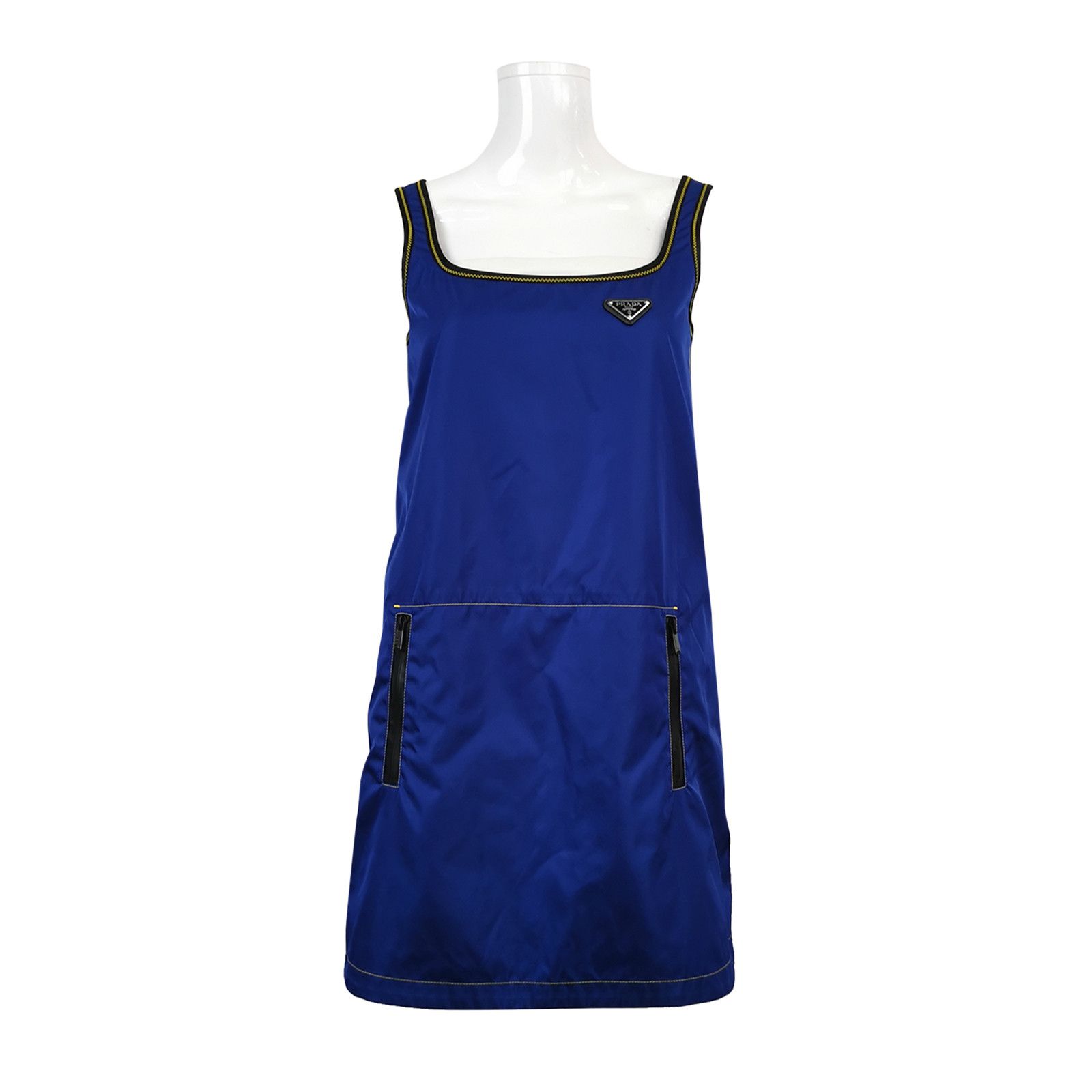 Prada Prada Triangle Logo Re-Nylon Mini Dress Size 36 Size XS / US 0-2 / IT 36-38 - 1 Thumbnail