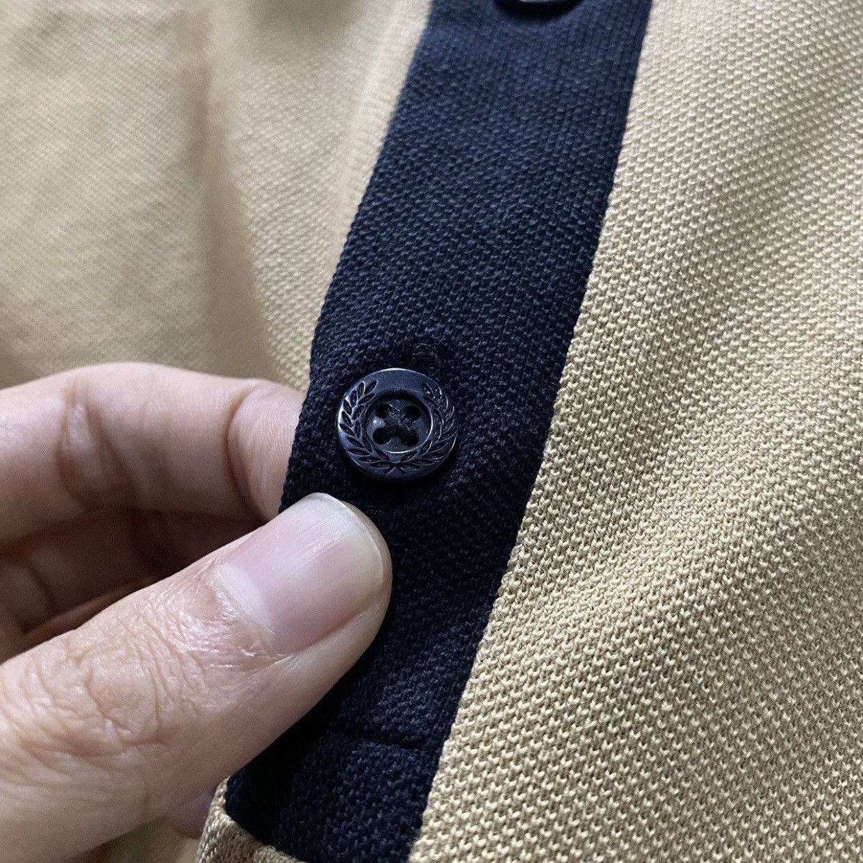 Fred Perry × Raf Simons Fred Perry x Raf Simons Tape Detail Pique Polo Shirt Size US S / EU 44-46 / 1 - 13 Thumbnail