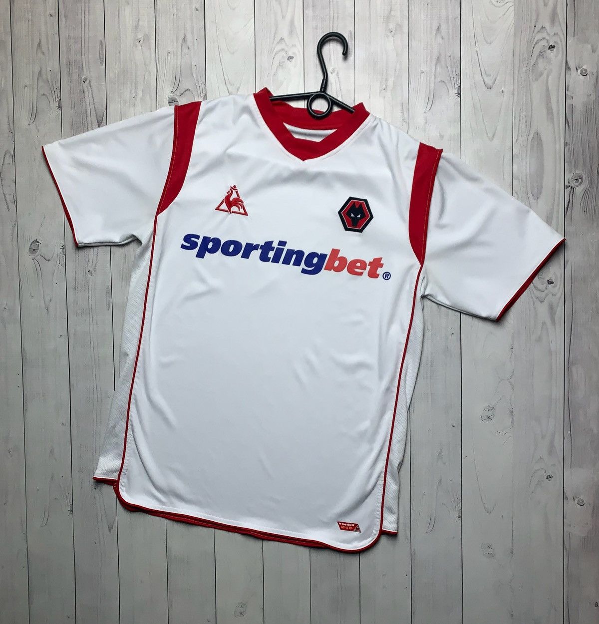 Vintage Wolverhampton soccer jersey Wolves away size M white