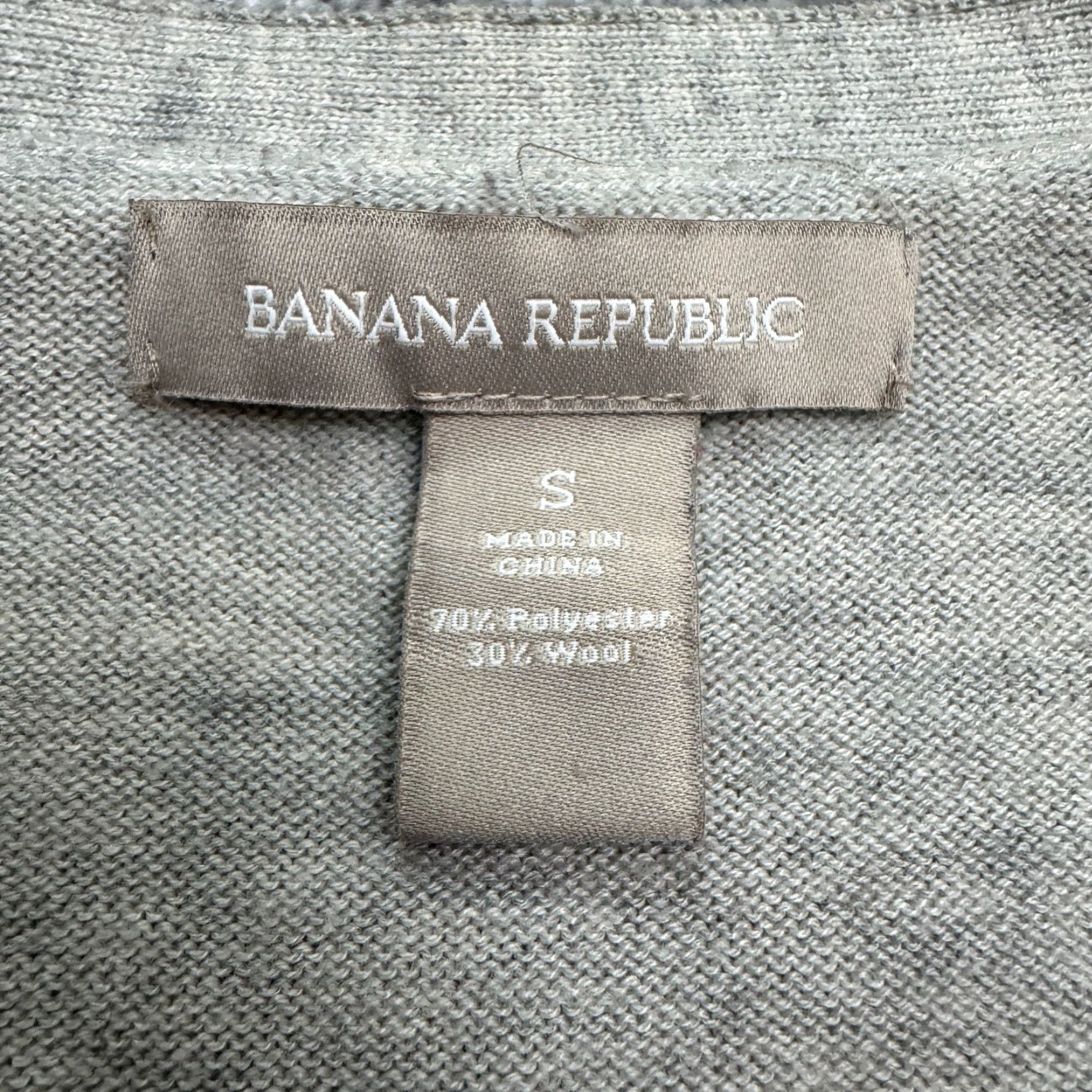 Banana Republic Banana Republic Cardigan Sweater Wool Blend Button up Gray Womens Small Knit Stretch Classic Size S / US 4 / IT 40 - 5 Thumbnail