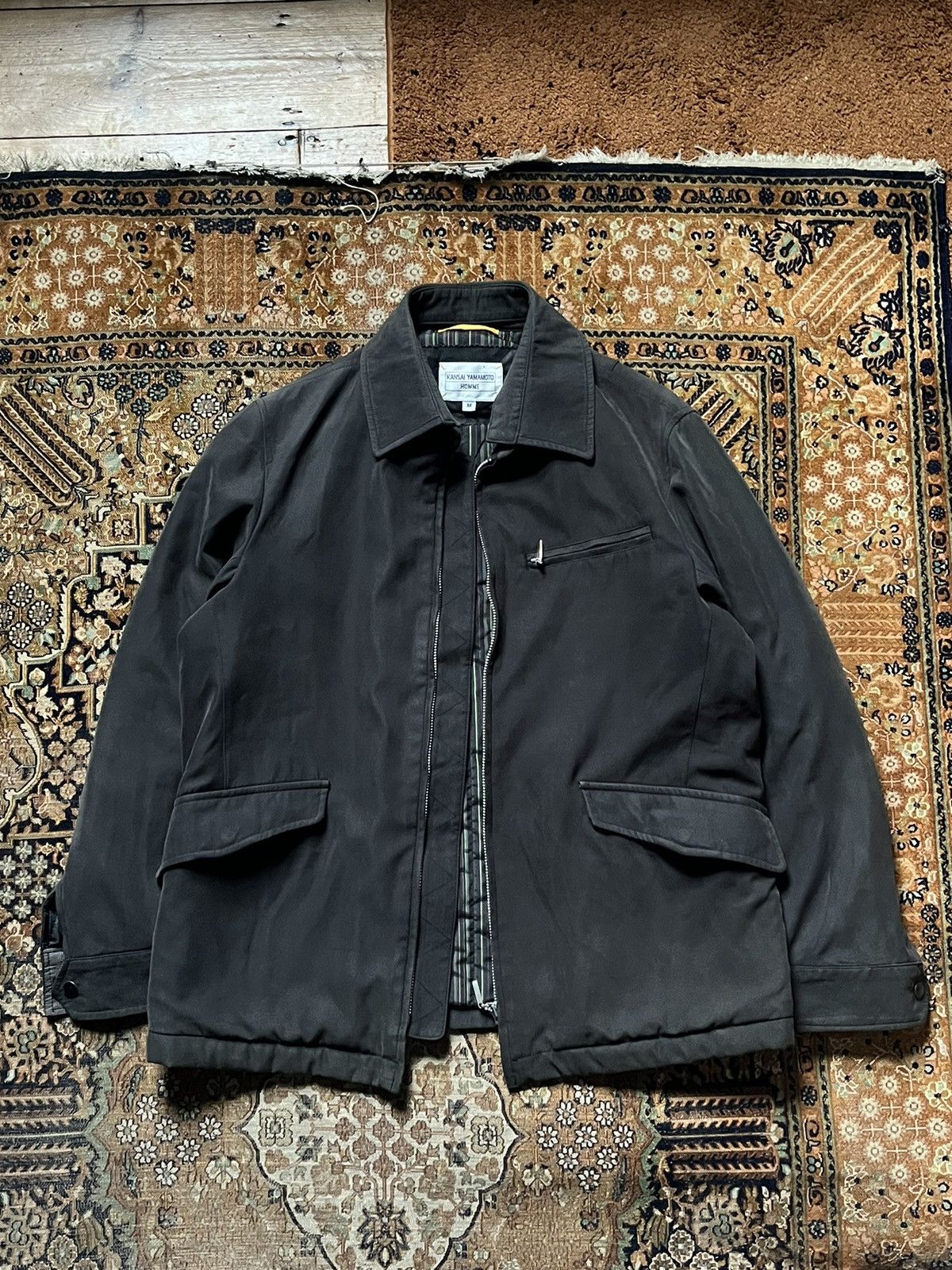 image of Kansai Yamamoto Homme 2005 Grey Thermolite Blouson, Men's (Size Medium)