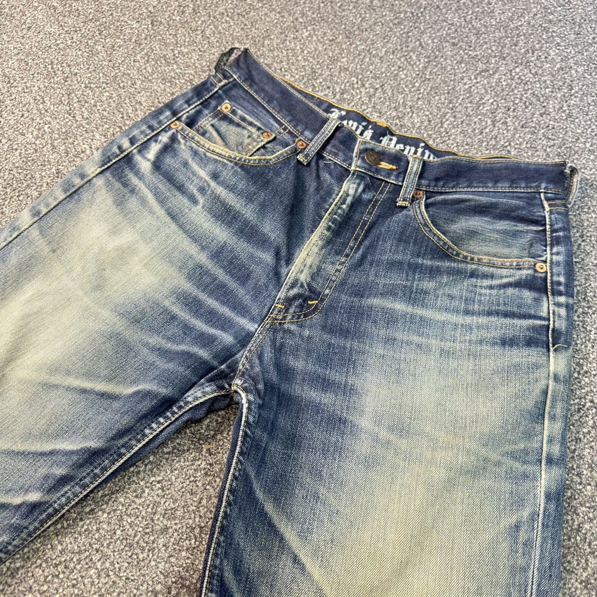 Engineered Garments × Levi's Vintage y2k Levis 524 Distressed Aging Faded Denim W31 Size US 31 - 3 Thumbnail