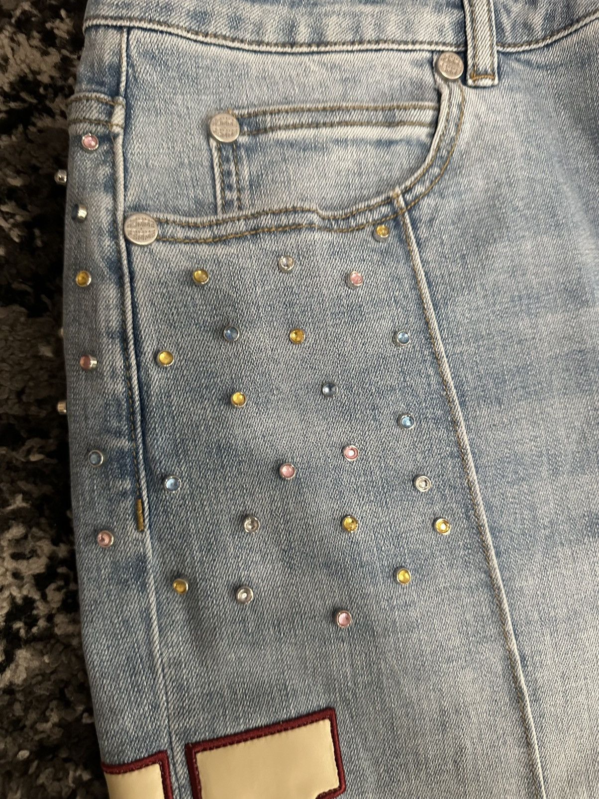 Homme + Femme La HOMME + FEMME Superstar Denim Blue Size US 34 / EU 50 - 3 Thumbnail
