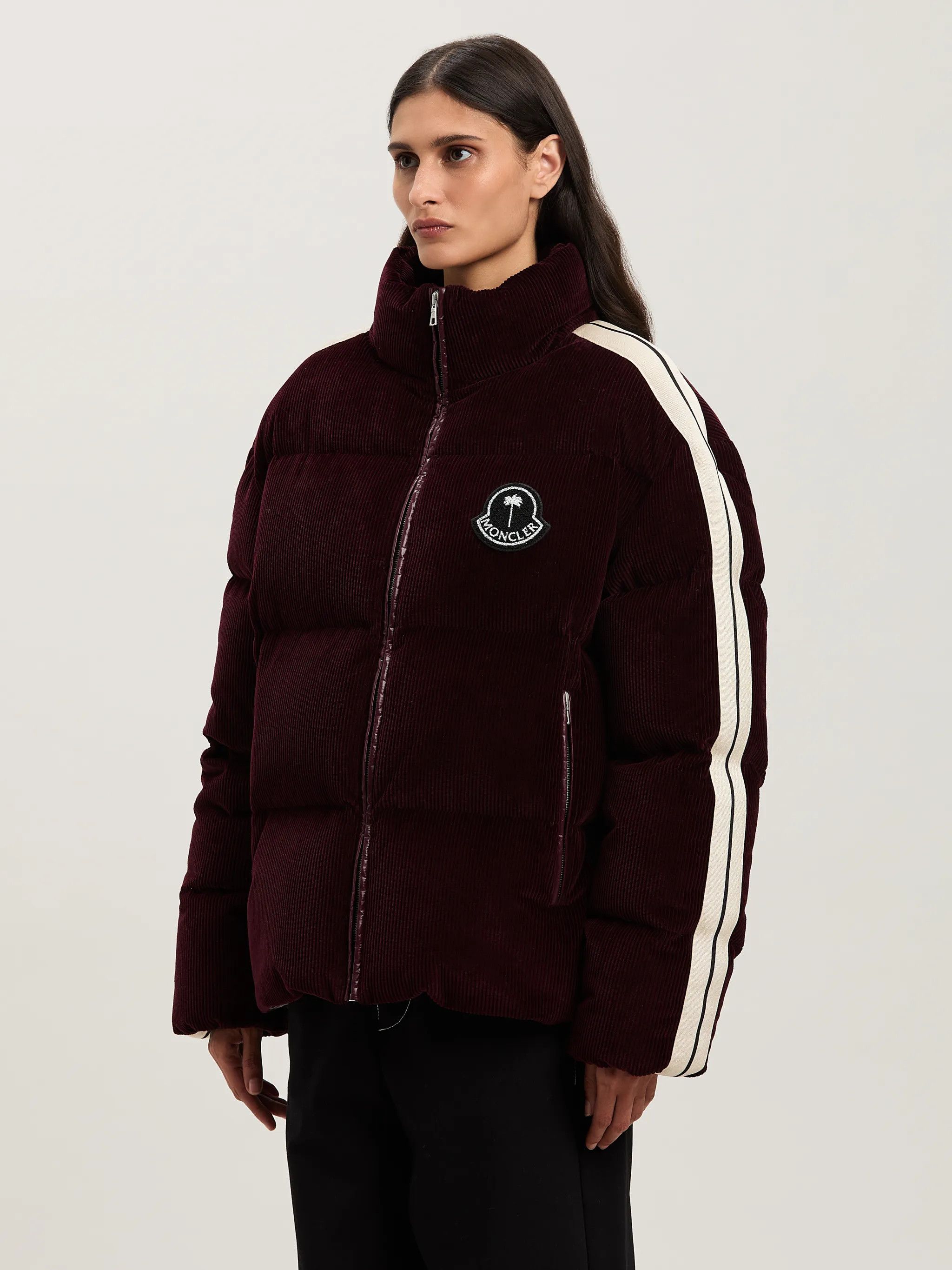 Moncler × Palm Angels ABROLHOS DOWN JACKET MONCLER X PALM ANGELS in burgundy Size US XXL / EU 58 / 5 - 1 Thumbnail