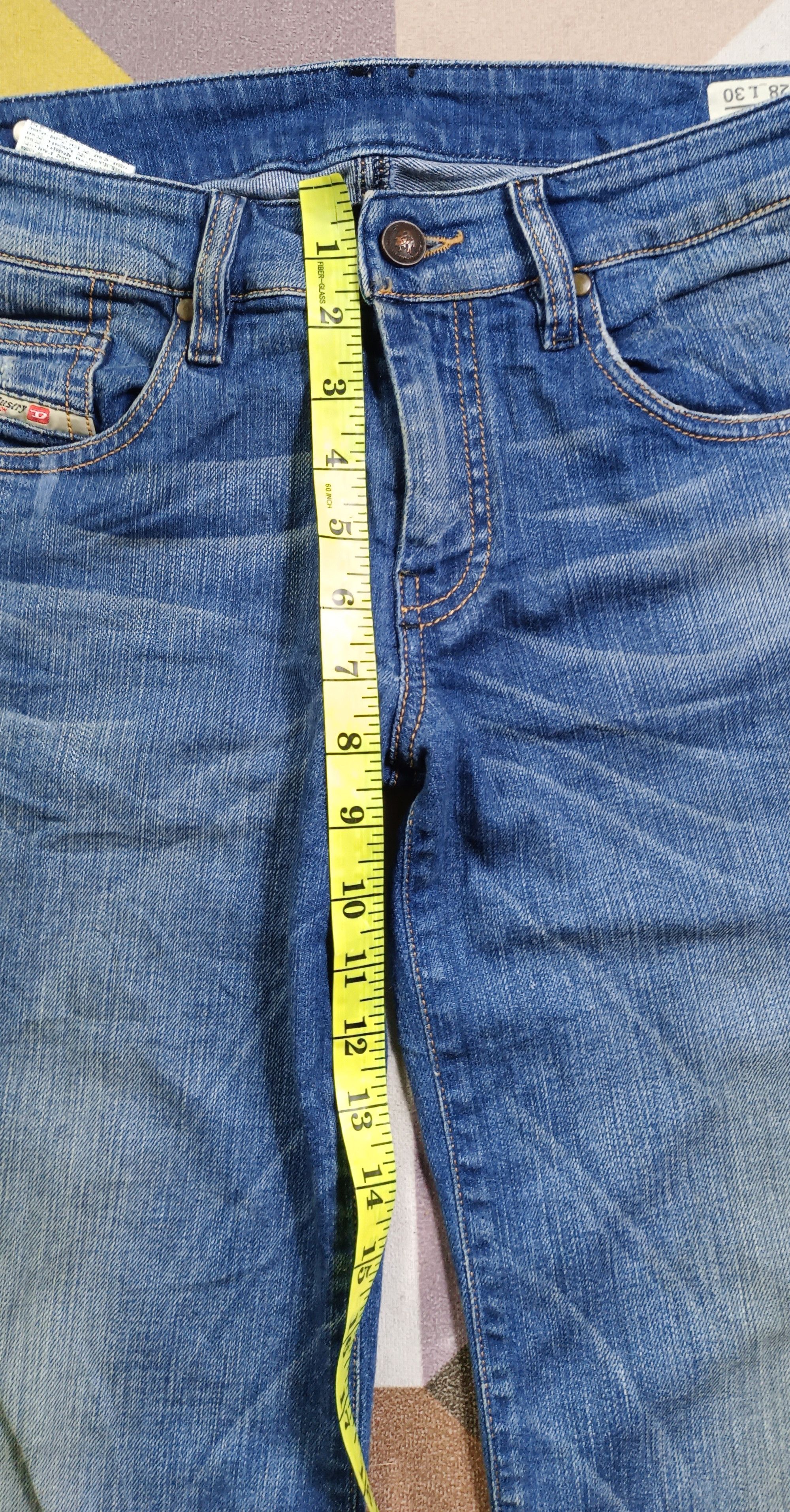 Diesel Vintage Super Flare🔥Diesel YBO Flare Distressed Denim Size US 31 - 19 Thumbnail
