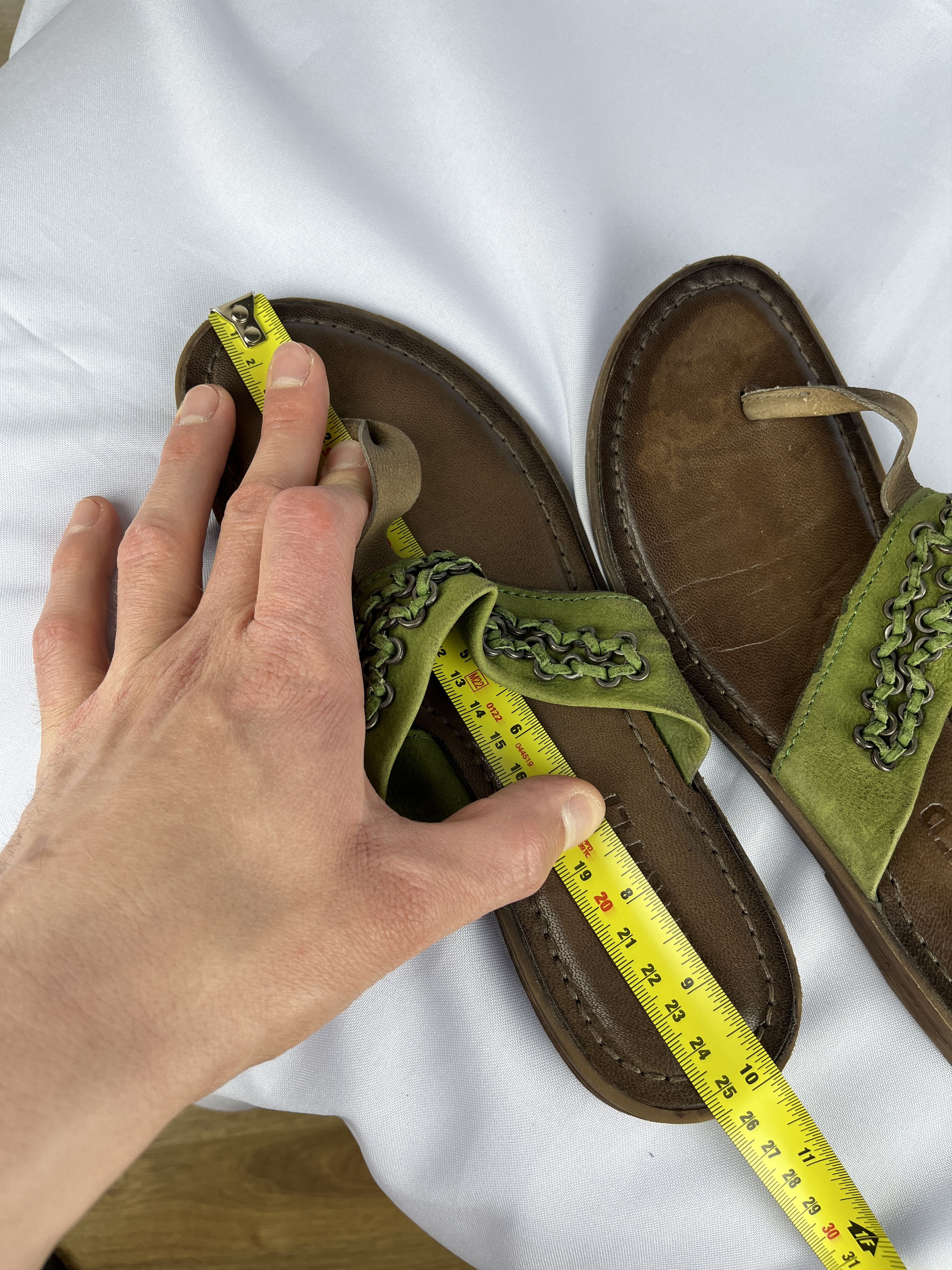 A.S.98 Airstep AS 98 Flip Flops Sandals Summer Leather Shoes Size US 8 / IT 38 - 14 Thumbnail