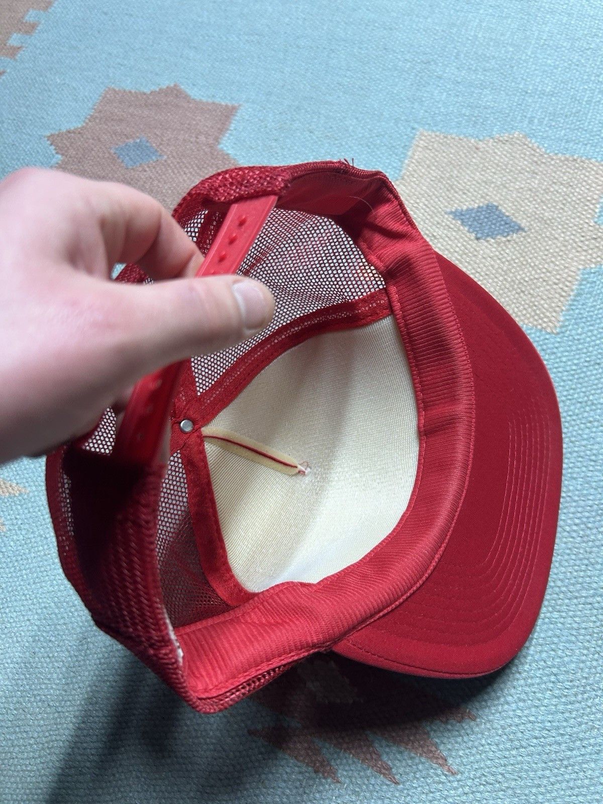 Vintage Vintage trucker hat Swartz creek Michigan home town days red Size ONE SIZE - 6 Thumbnail