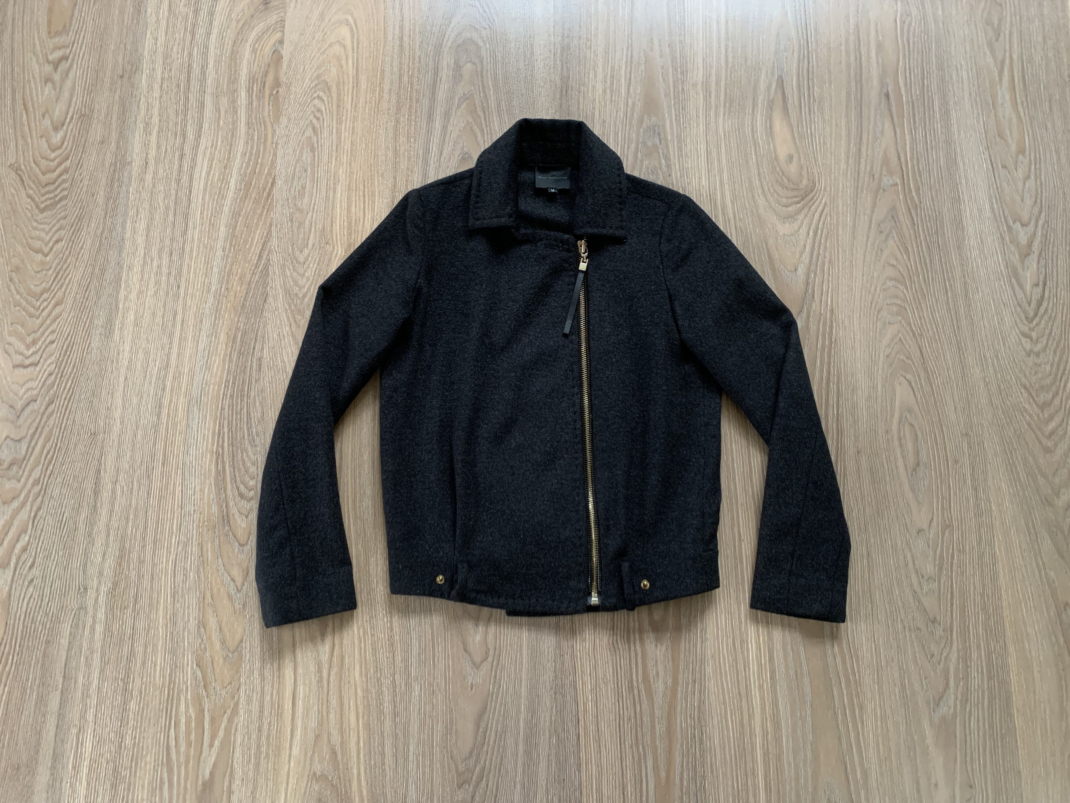 Other Hotel Particulier Lamb Wool Bomber Biker Jacket Size M / US 6-8 / IT 42-44 - 1 Thumbnail