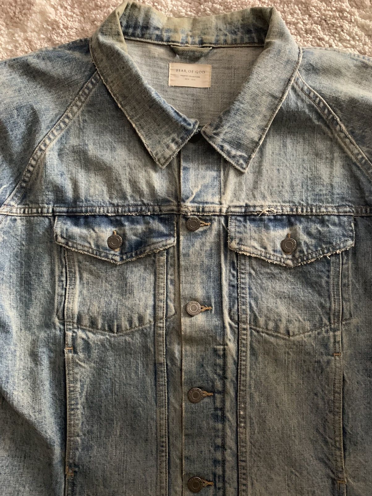 Fear of God Fear of God 4th Collection Denim Jacket Size US XL / EU 56 / 4 - 2 Thumbnail