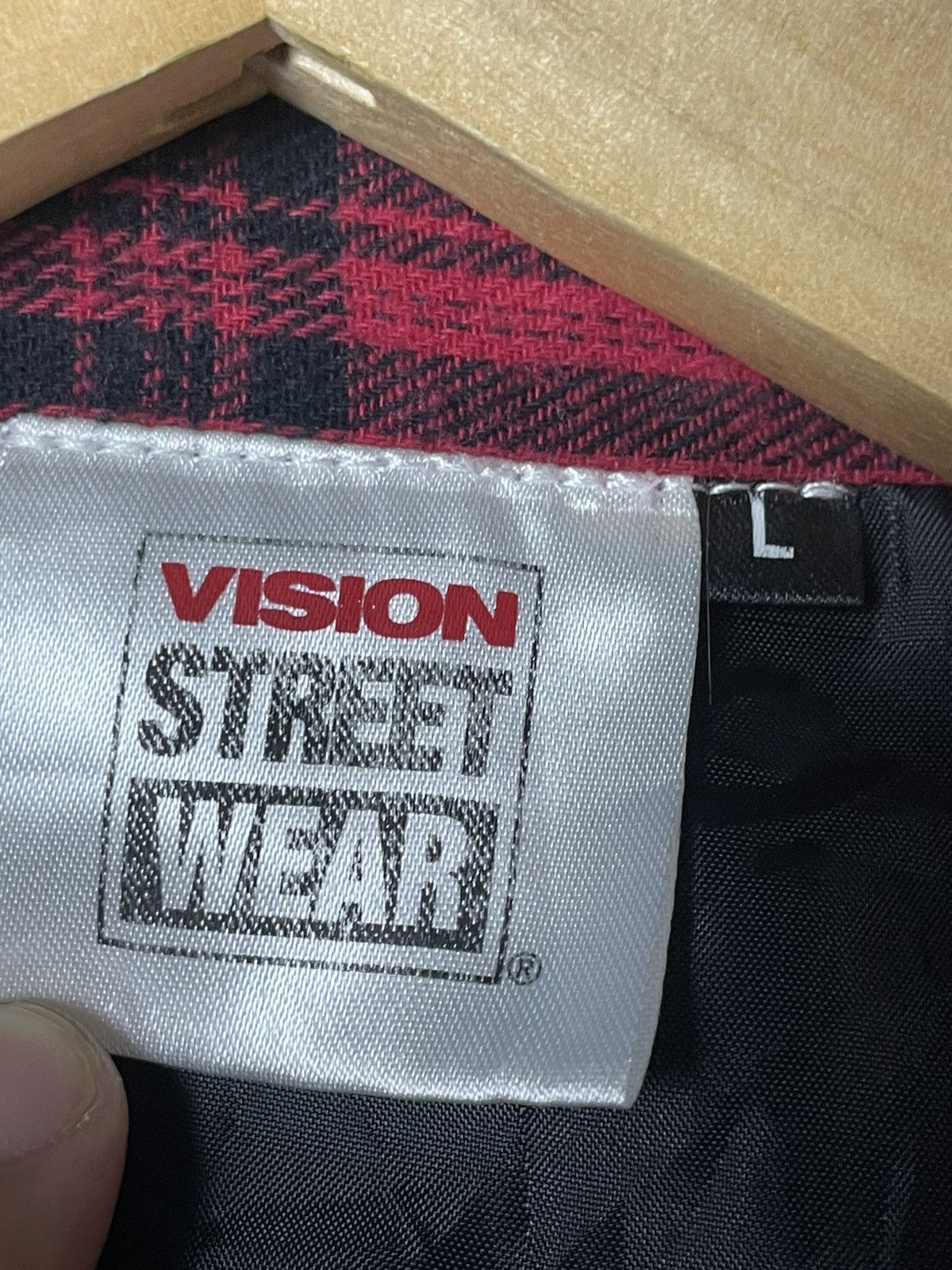 Japanese Brand × Vintage × Vision Streetwear Vision StreetWear Checkered Button Jacket (98) Size US L / EU 52-54 / 3 - 8 Thumbnail