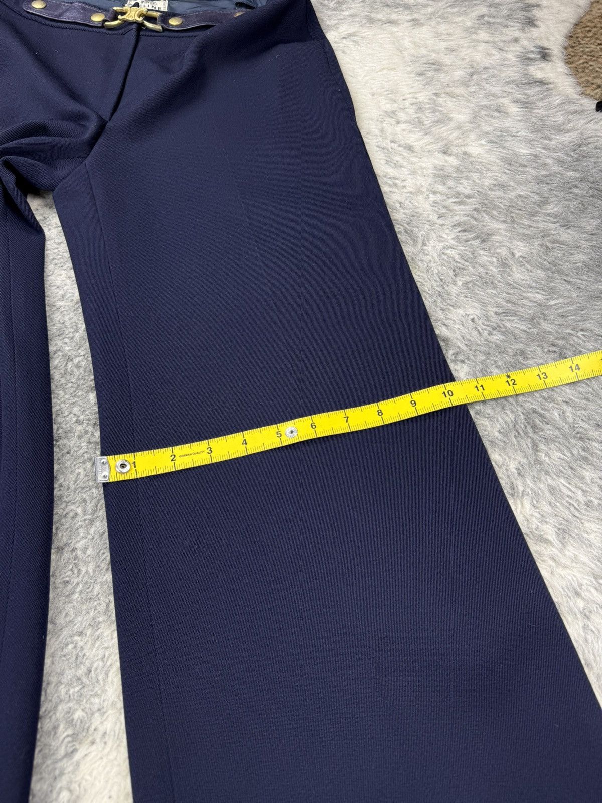 Celine Vintage CELINE Removable Belt Wool Trousers Pant Size 28" / US 6 / IT 42 - 18 Thumbnail