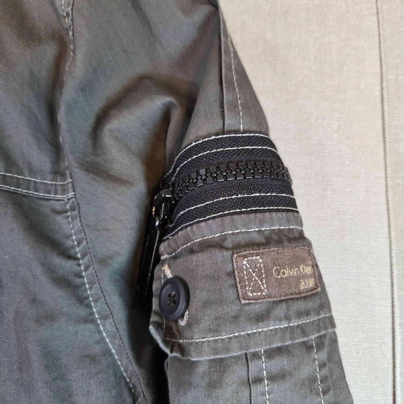 Calvin Klein Calvin Klein Full Zip Cotton Jacket XL Green 2000s Size US XL / EU 56 / 4 - 7 Thumbnail