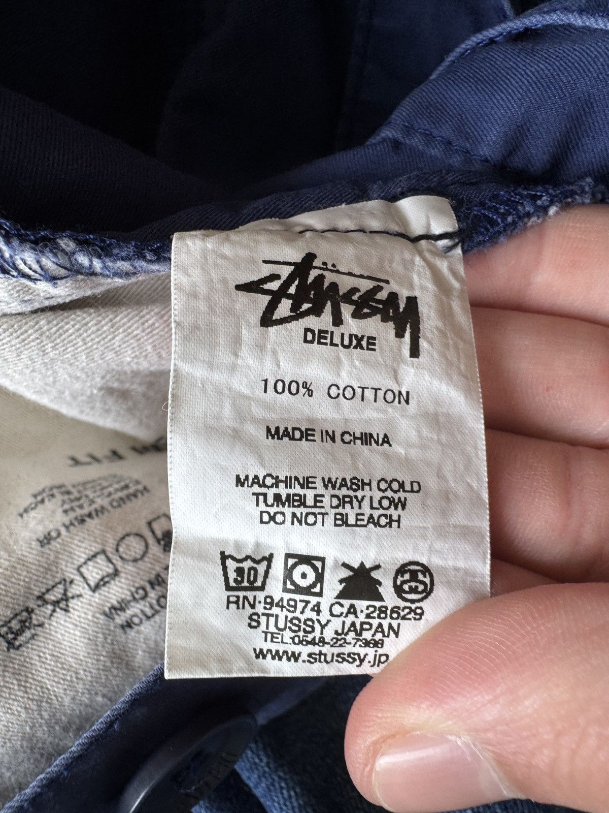 Stussy Men’s Stussy Casual Pants Blue Streetwear Size 36 Size US 36 / EU 52 - 21 Thumbnail