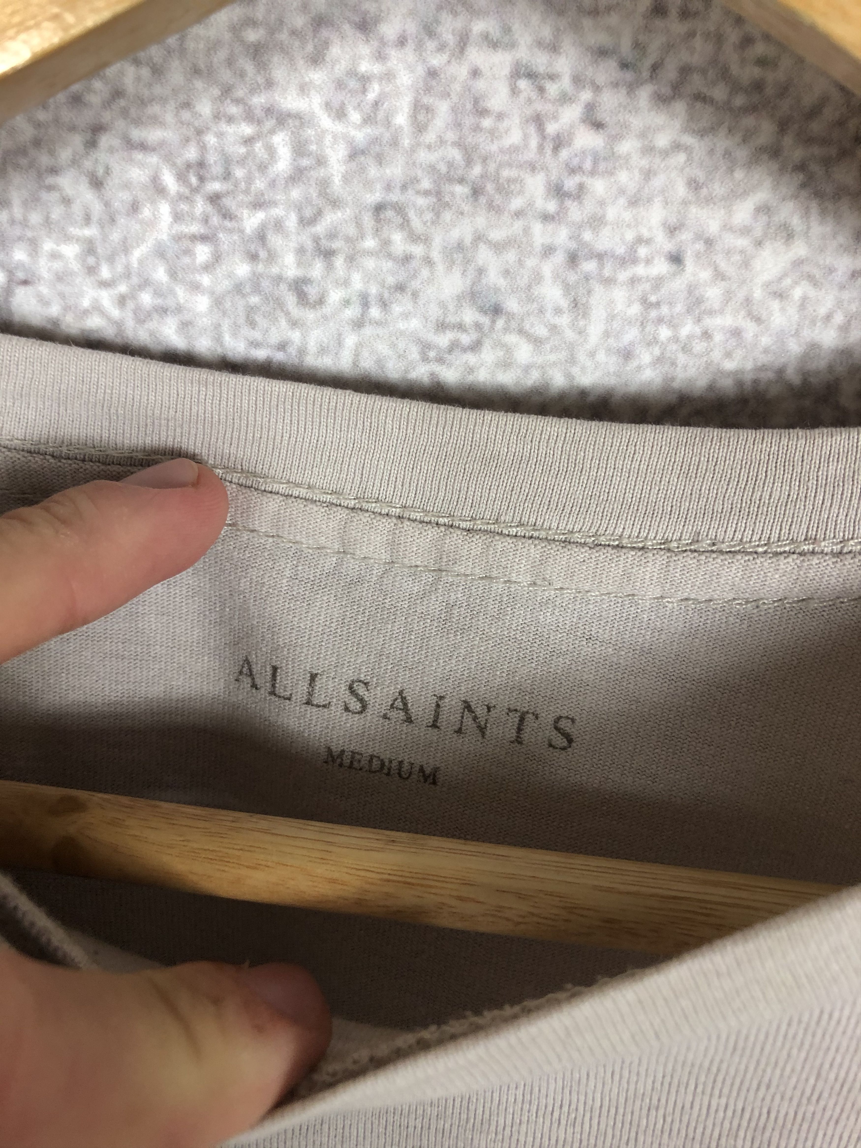 Allsaints Allsaints Beige Blank Longsleeve Tee Size US M / EU 48-50 / 2 - 7 Thumbnail