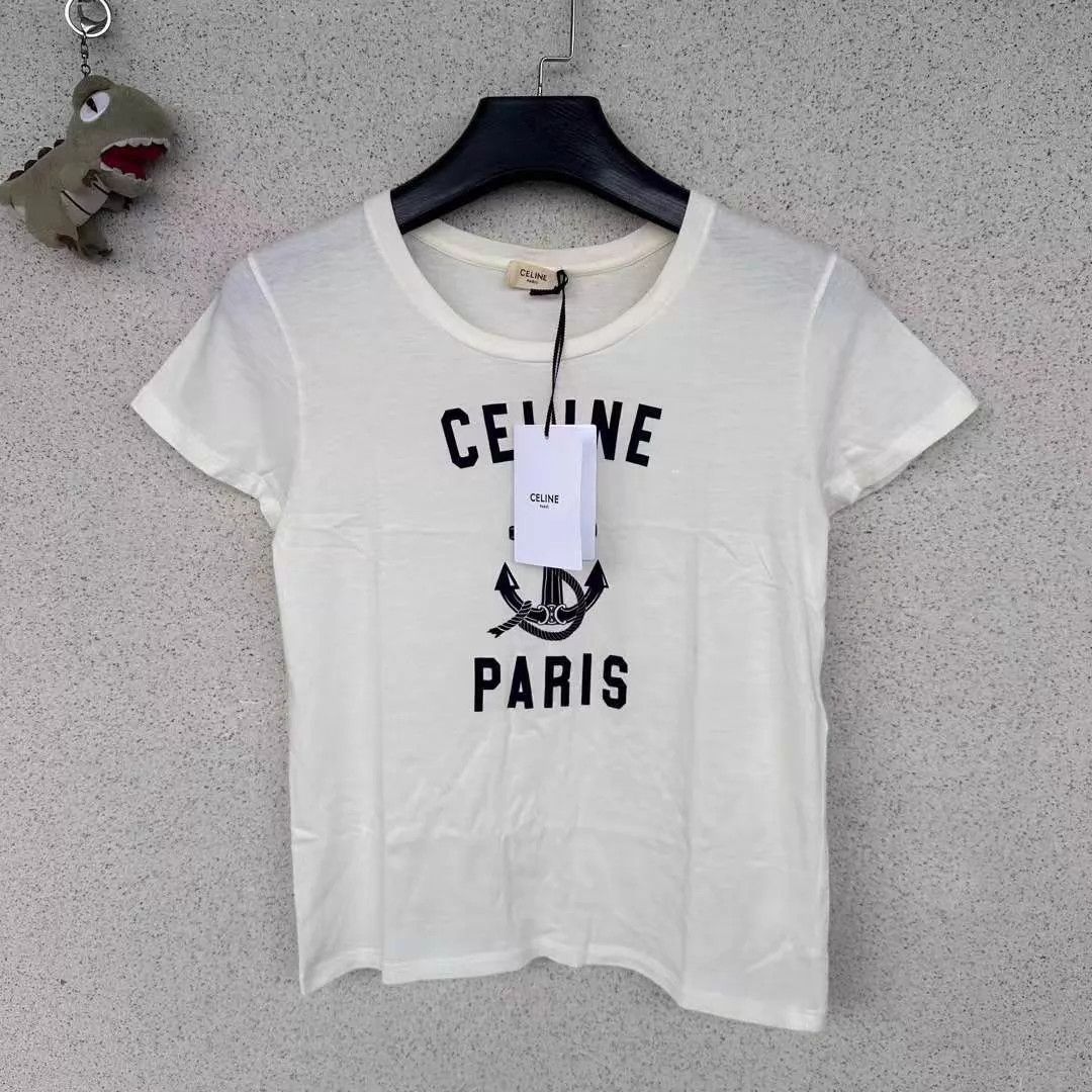 Celine Celine Anchor Short Sleeve Tee Size S BNWT Size S / US 4 / IT 40 - 1 Thumbnail
