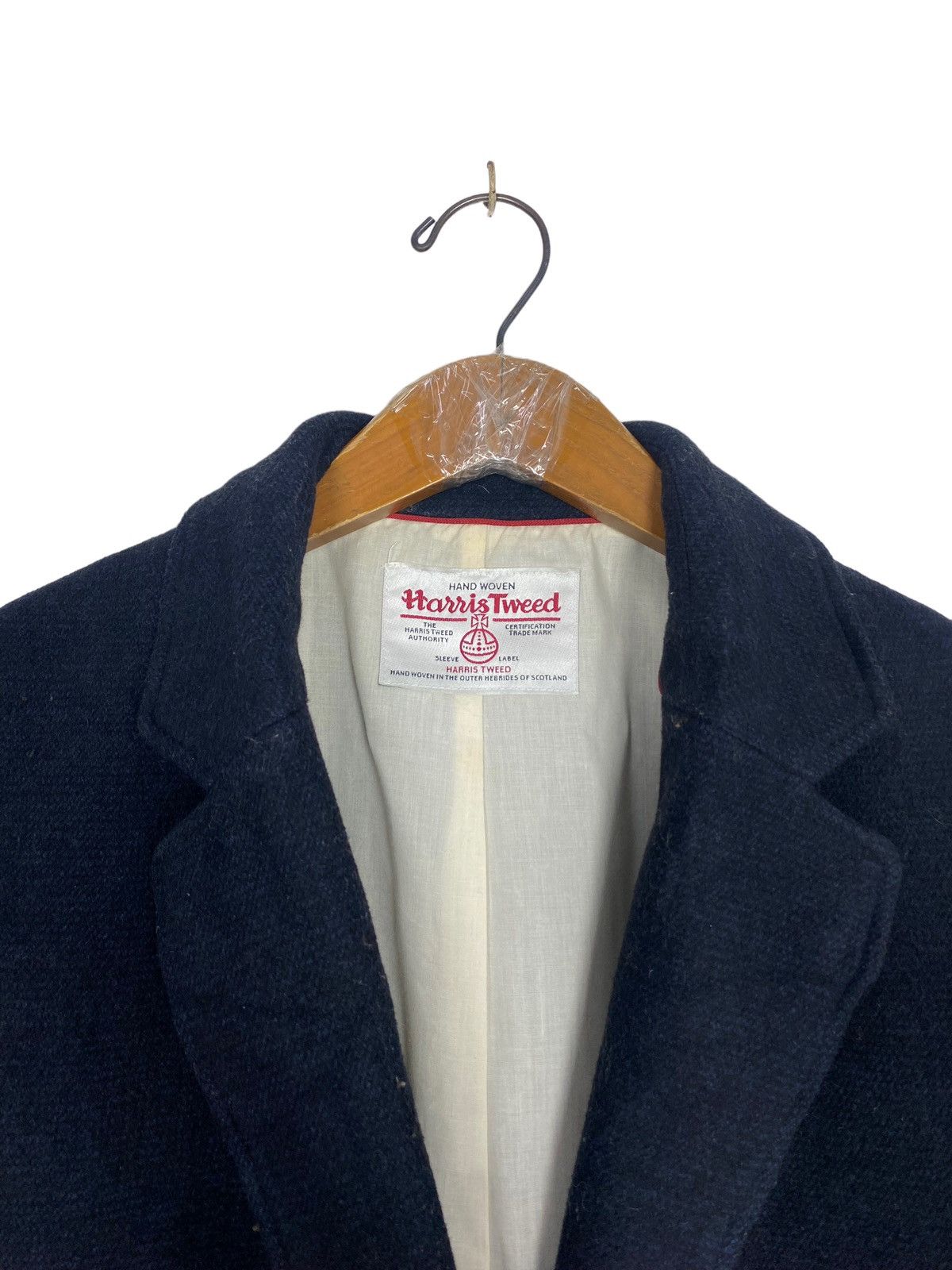 Harris Tweed Rare‼️ Harris Tweed Hand Woven Wool Coat Size L / US 10 / IT 46 - 6 Thumbnail