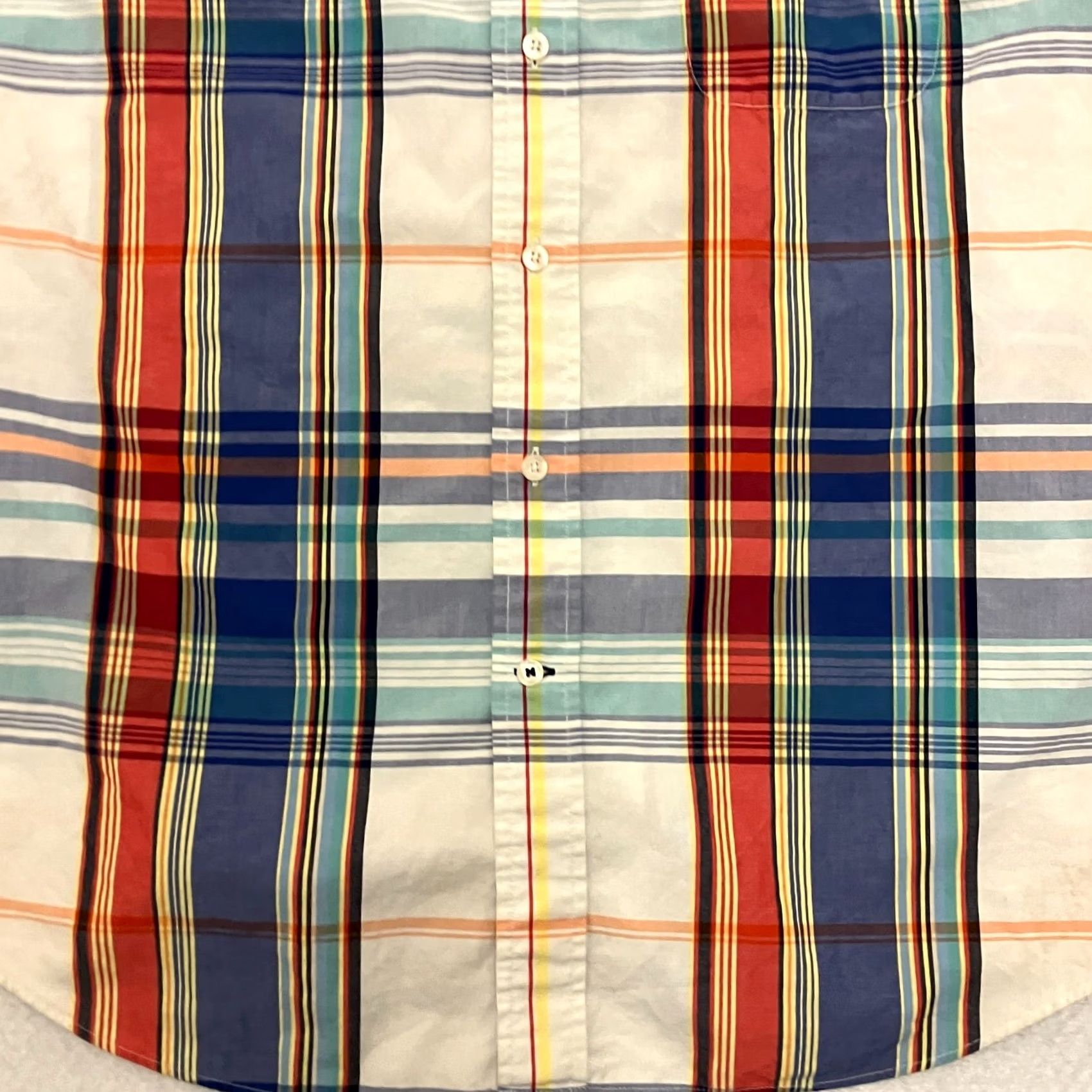 Nautica Nautica Shirt Mens Large Check Multicolour Button Down Short Sleeve Cotton Size US L / EU 52-54 / 3 - 3 Thumbnail