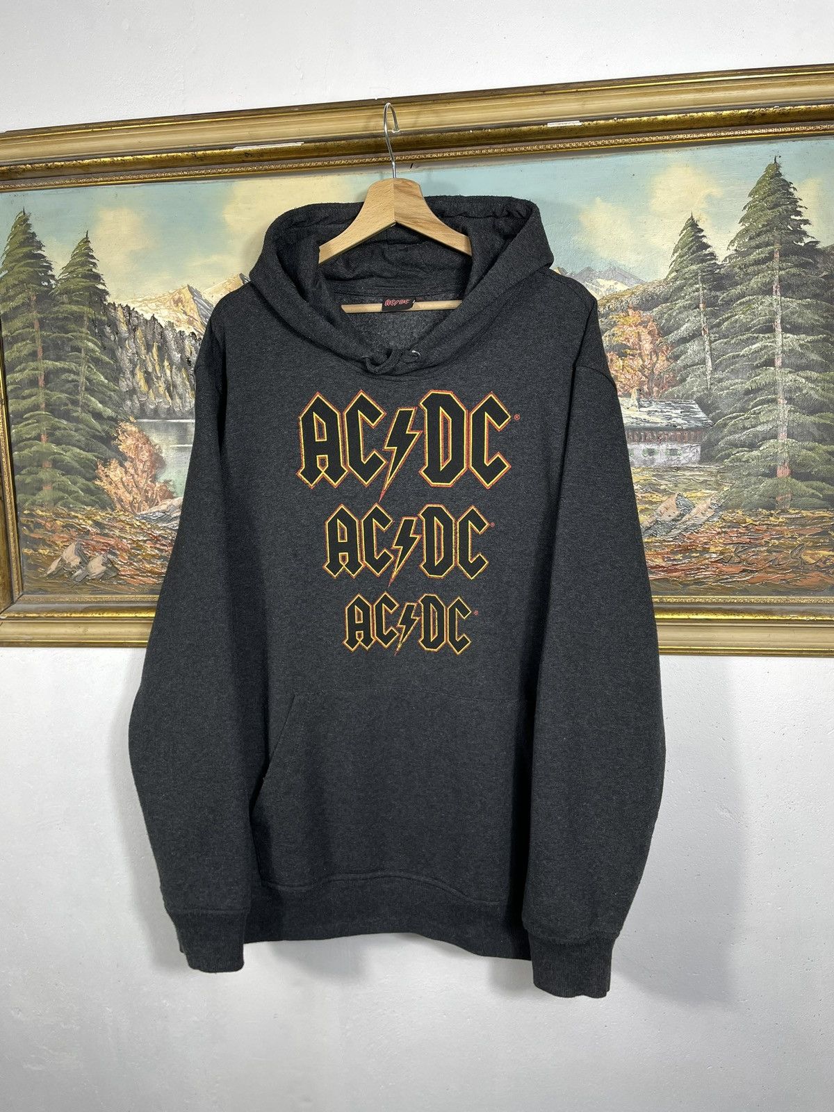AC/DC × Band Tees × Vintage ACDC Hoodie Sweatshirt Merch Rock Metal Band Vintsge Y2k Size US XXL / EU 58 / 5 - 3 Thumbnail