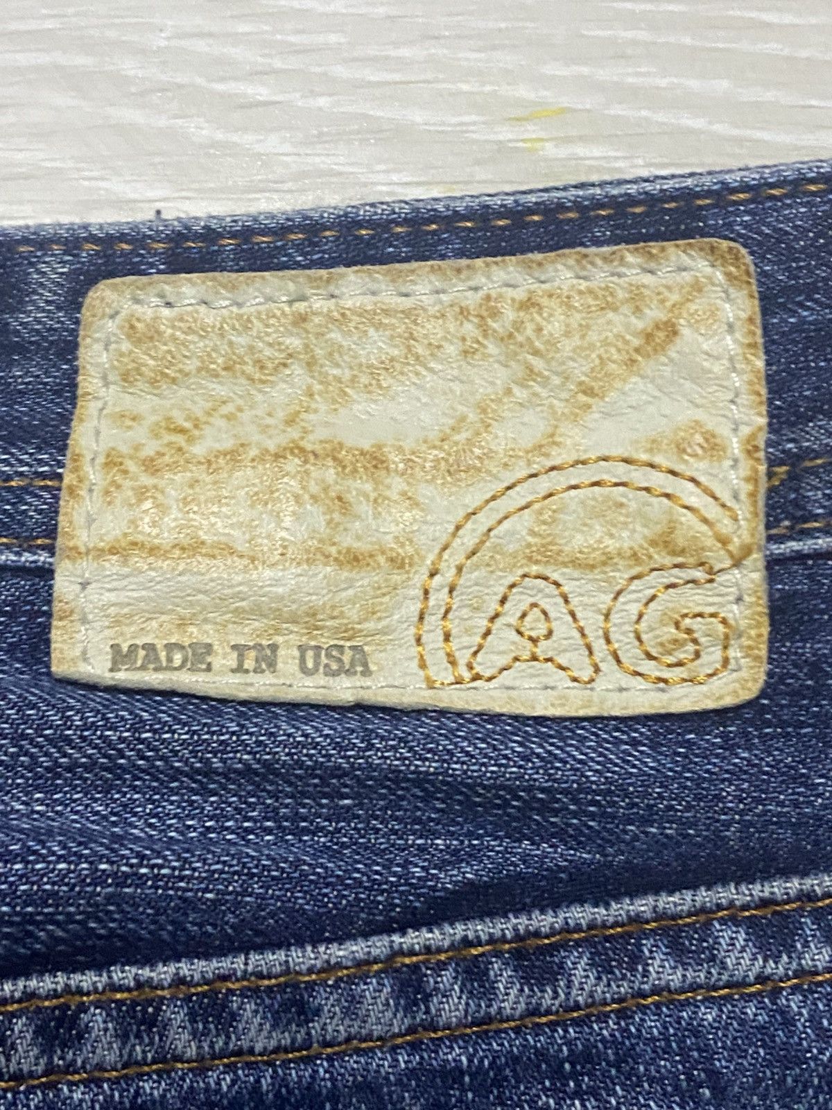 AG Adriano Goldschmied Vintage Adriano Ag Grunge Distresse Straight Jeans Size US 30 / EU 46 - 14 Thumbnail