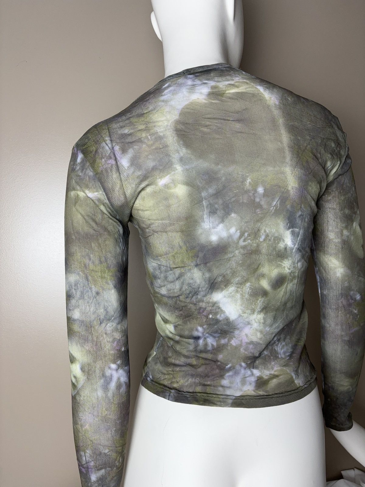 Vintage French vintage mesh printed long sleeve top jpg style Size S / US 4 / IT 40 - 8 Thumbnail