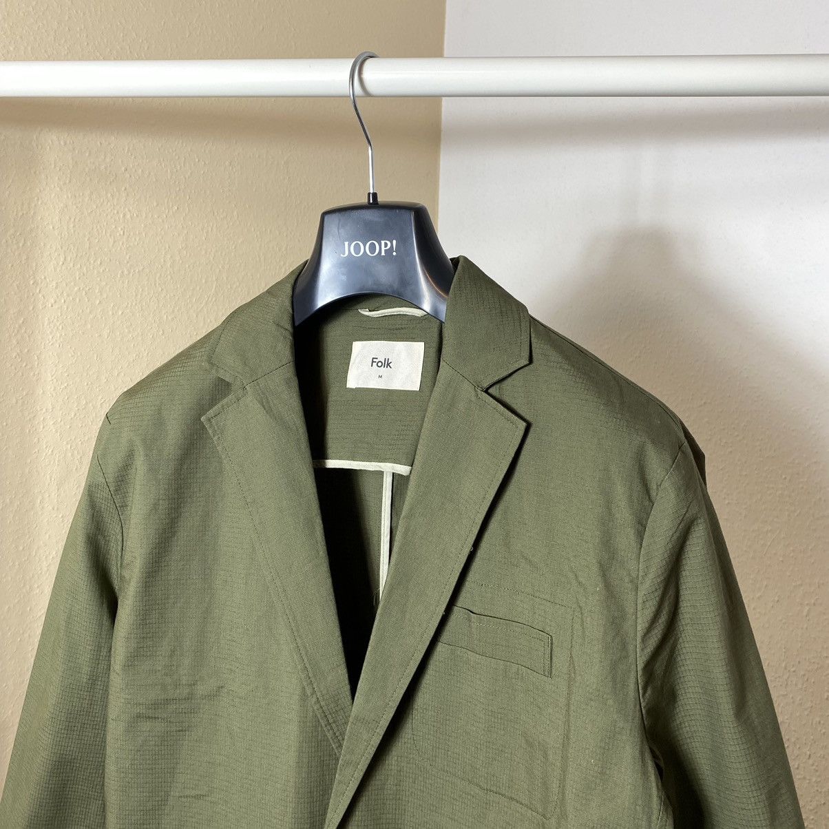 Folk Cotton Blazer Folk Olive Size 48S - 4 Thumbnail