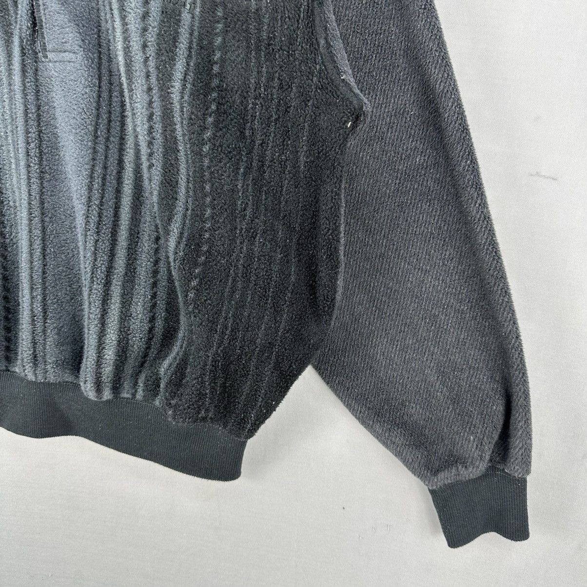 Japanese Brand Vintage Polo Shirt Striped Fleece Single Pocket by Zealzip Size US M / EU 48-50 / 2 - 3 Thumbnail
