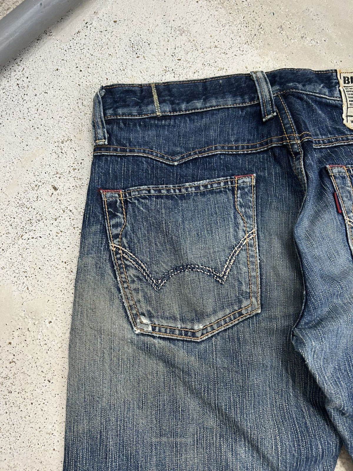 Le Grande Bleu (L.G.B.) Vintage Edwin Japan 503 Blue Trip Slim Whisker Washed Size US 32 / EU 48 - 18 Thumbnail