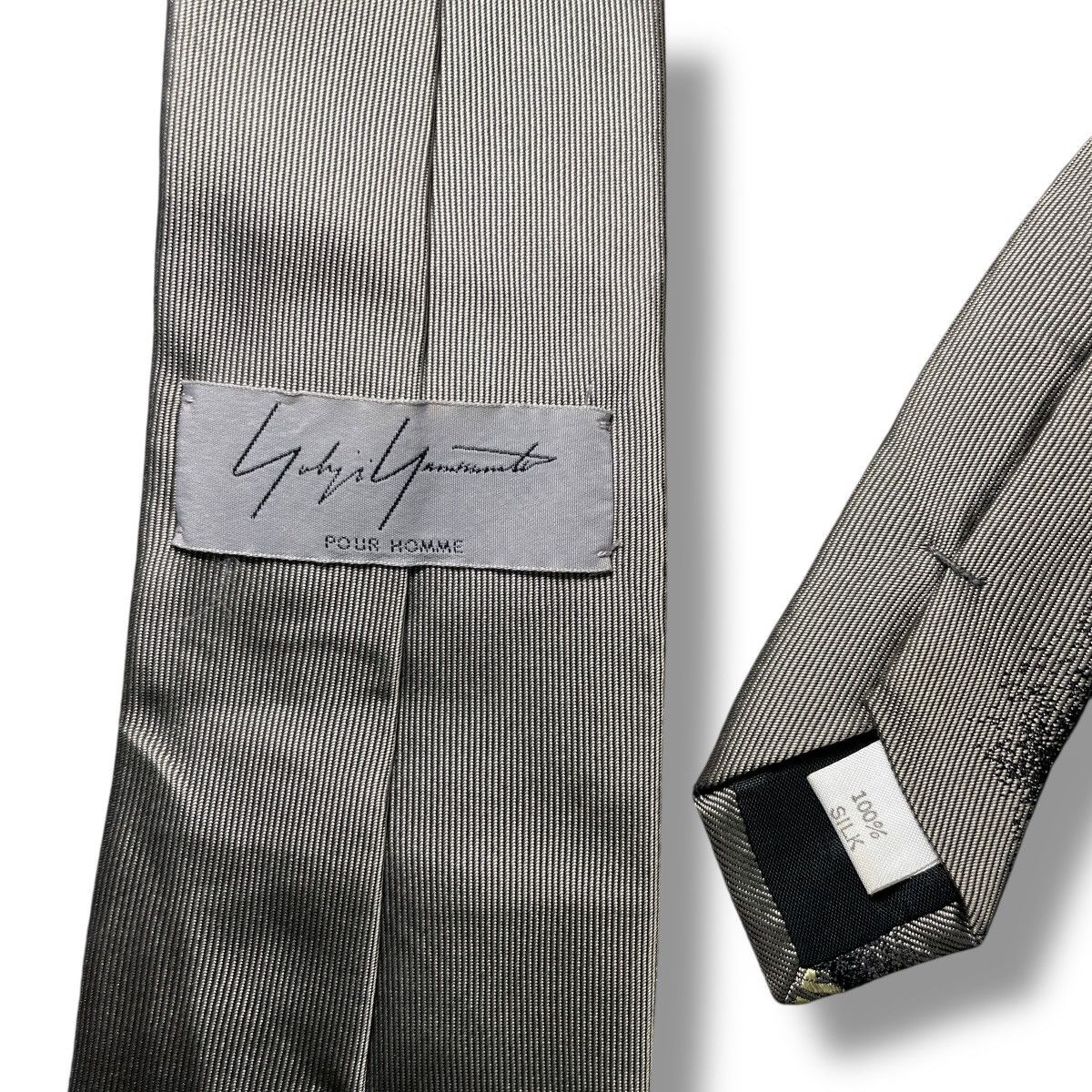 Yohji Yamamoto RARE Yohji Yamamoto Pour Homme Graphic Print Silk Necktie Size ONE SIZE - 6 Thumbnail