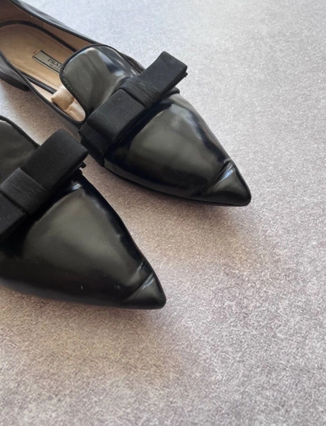 Prada VINTAGE PRADA LOW GENUINE LEATHER AVANTGARDE FLATS RARE Size US 8.5 / IT 38.5 - 5 Thumbnail