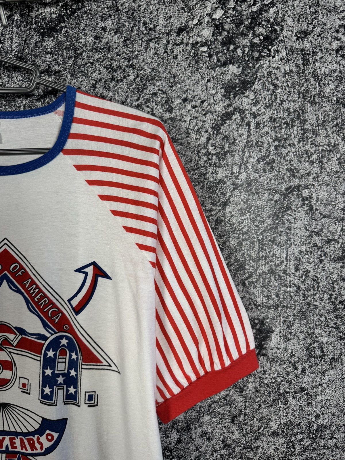 Vintage USA 500 Years Vintage T-Shirt Flag America Size XL Size US XL / EU 56 / 4 - 2 Thumbnail