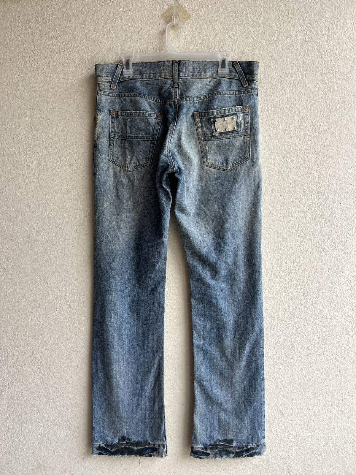 Dolce & Gabbana Vintage Dolce & Gabbana Distress Dirty Mud Denim Loose Jeans Size US 32 / EU 48 - 1 Thumbnail