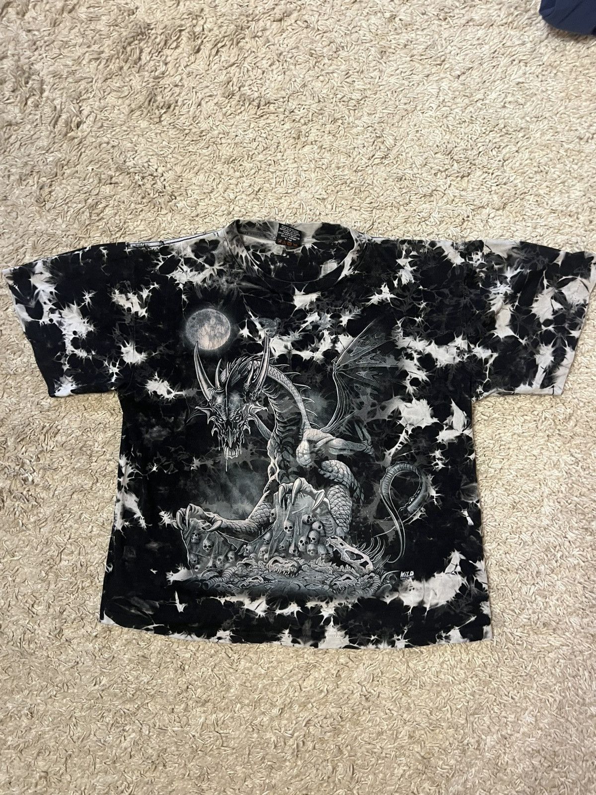 Vintage Vintage Y2k full print graphic Dragon tee Wild tee retro Size US L / EU 52-54 / 3 - 1 Thumbnail