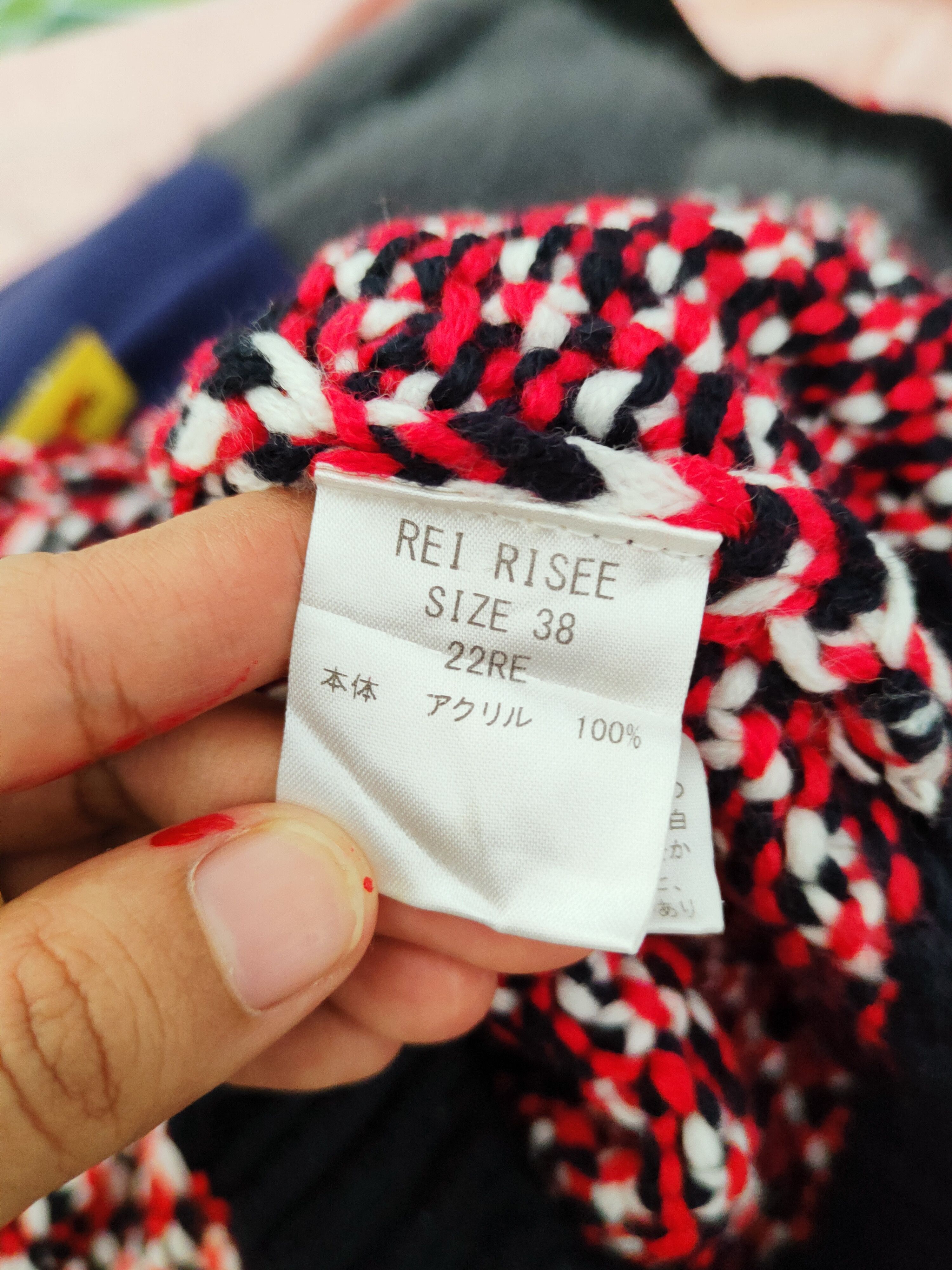 Japanese Brand M.deux Red Knitwear Sweatshirts #W124 Size XS / US 0-2 / IT 36-38 - 11 Thumbnail