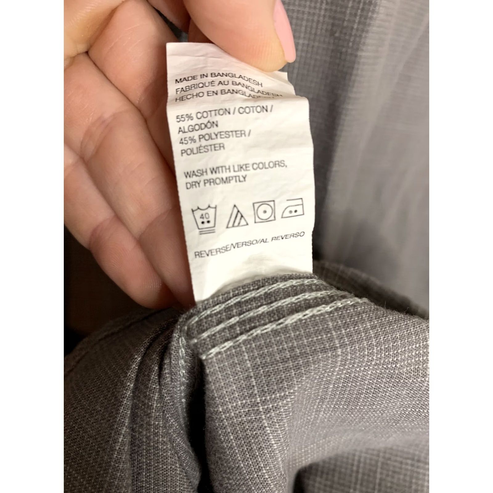 Vintage G.H Bass & Co Men’s XL Short Sleeve Gray Button Down Hiking/Fishing Shirt Shirt Mens XL Gray Button-Down Outdoors Apparel Size US XL / EU 56 / 4 - 3 Thumbnail