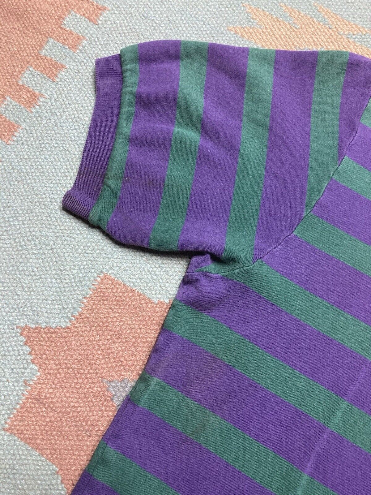 Polo Ralph Lauren × Vintage VTG Ralph Lauren polo shirt striped Charlotte hornets large Size US L / EU 52-54 / 3 - 9 Thumbnail