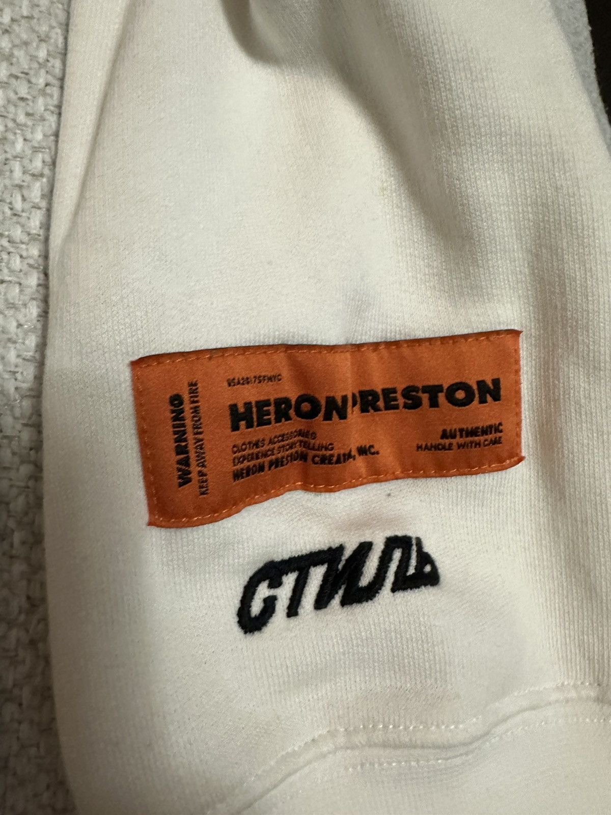 Heron Preston Heron Preston White Hoodie Size US L / EU 52-54 / 3 - 3 Thumbnail